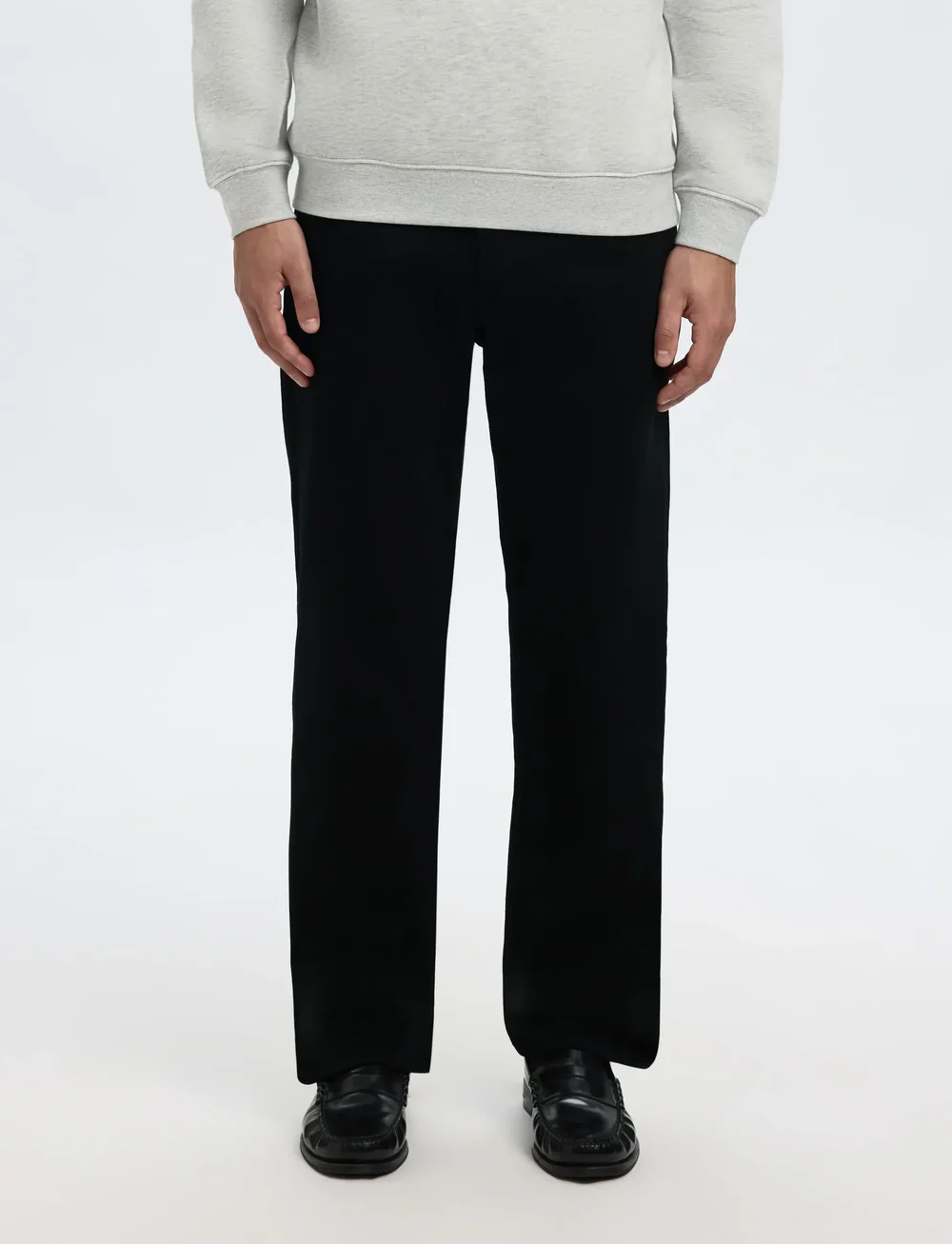 Selected - SLH196-STRAIGHT BEN STAY BLACK 600 JEANS - regular jeans - black denim - 0