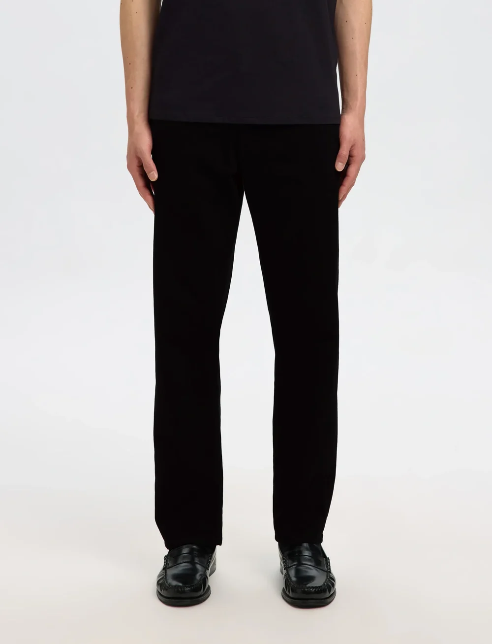 Selected - SLH196-STRAIGHT BEN STAY BLACK 600 JEANS - regular jeans - black denim - 0