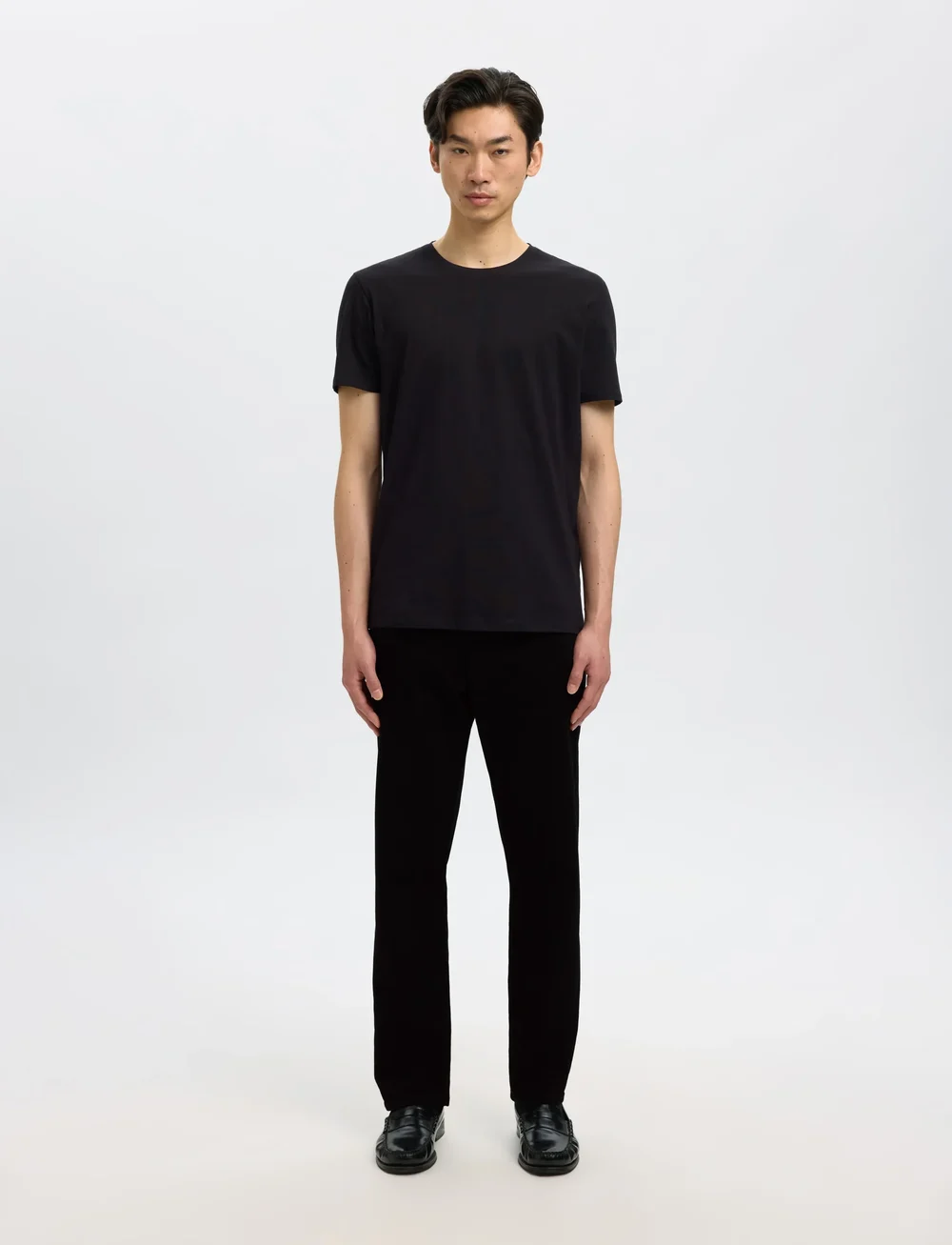 Selected - SLH196-STRAIGHT BEN STAY BLACK 600 JEANS - regular jeans - black denim - 3