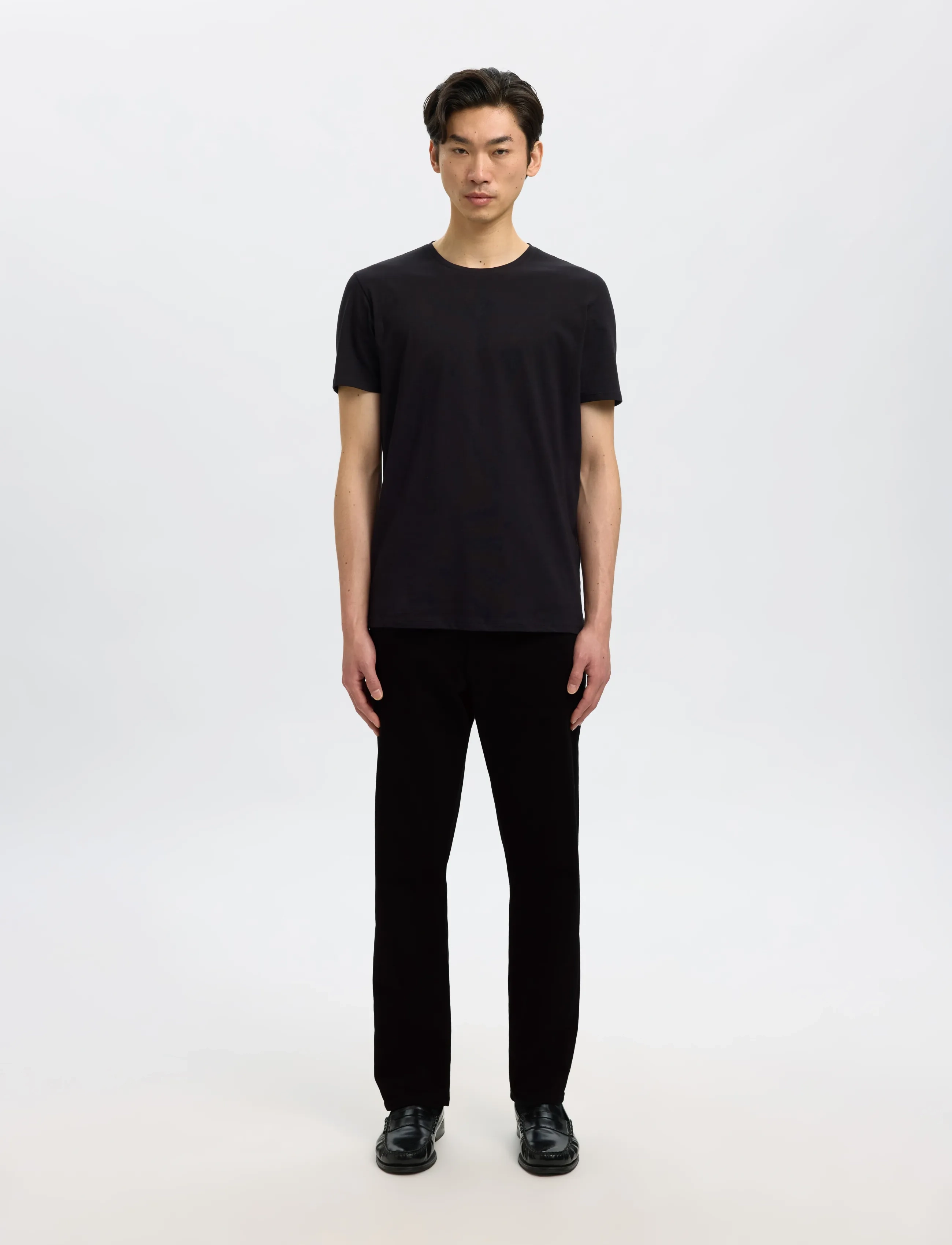 Selected - SLH196-STRAIGHT BEN STAY BLACK 600 JEANS - regular jeans - black denim - 3
