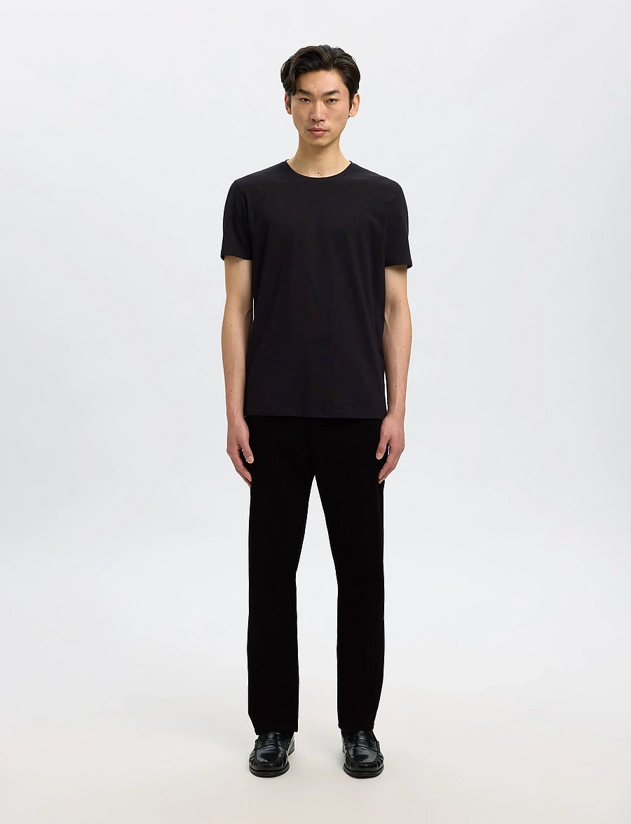 Selected - SLH196-STRAIGHT BEN STAY BLACK 600 JEANS - regular jeans - black denim - 3