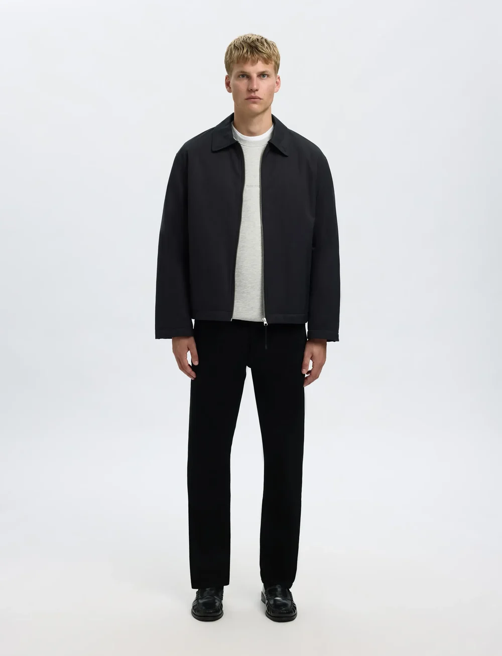 Selected - SLH196-STRAIGHT BEN STAY BLACK 600 JEANS - regular jeans - black denim - 5
