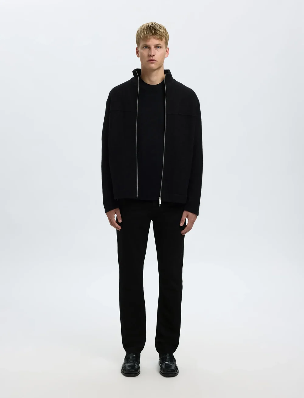 Selected - SLH175-SLIM BEN STAY BLACK 600 JEANS - slim jeans - black denim - 3