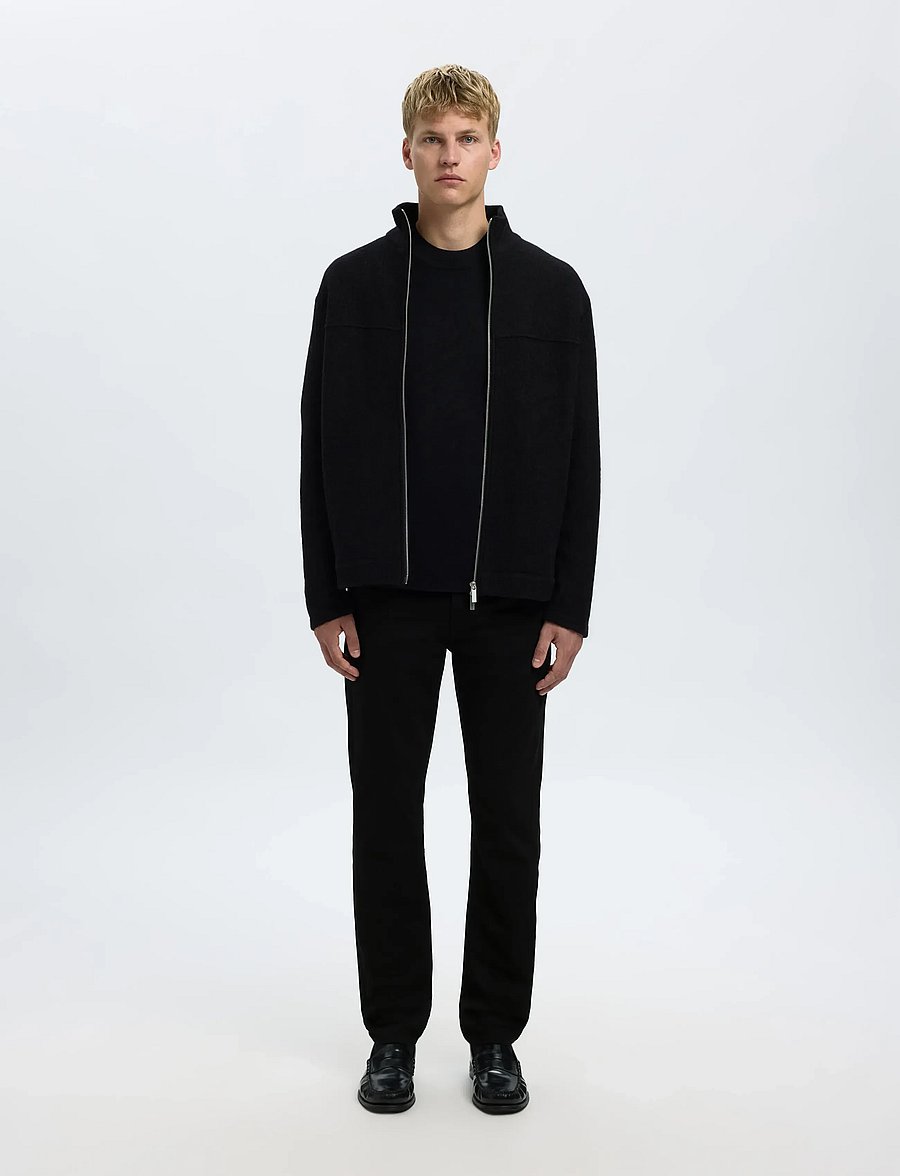 Selected - SLH175-SLIM BEN STAY BLACK 600 JEANS - slim jeans - black denim - 3