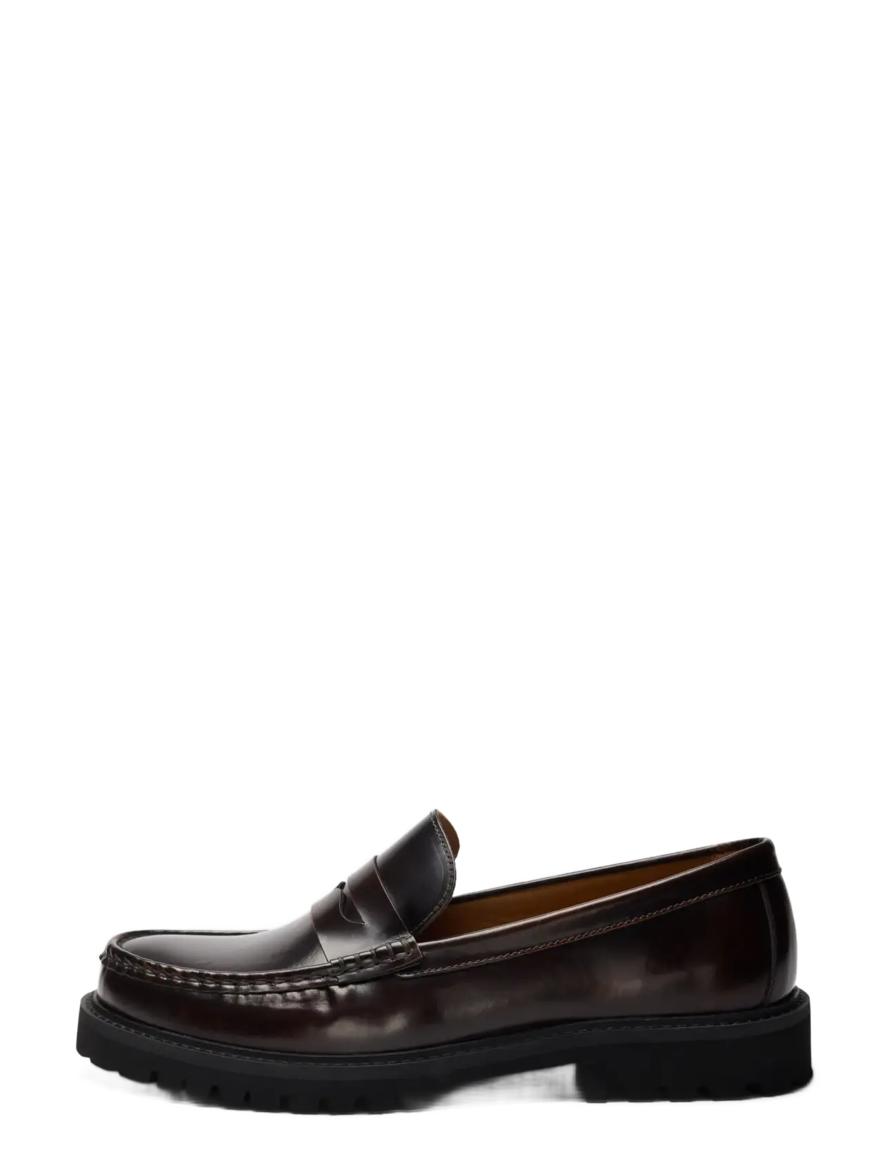 Selected Slmhugo Leather Penny Loafer Noos, 45, Schuhe, Braun - Loafers, Männerswear