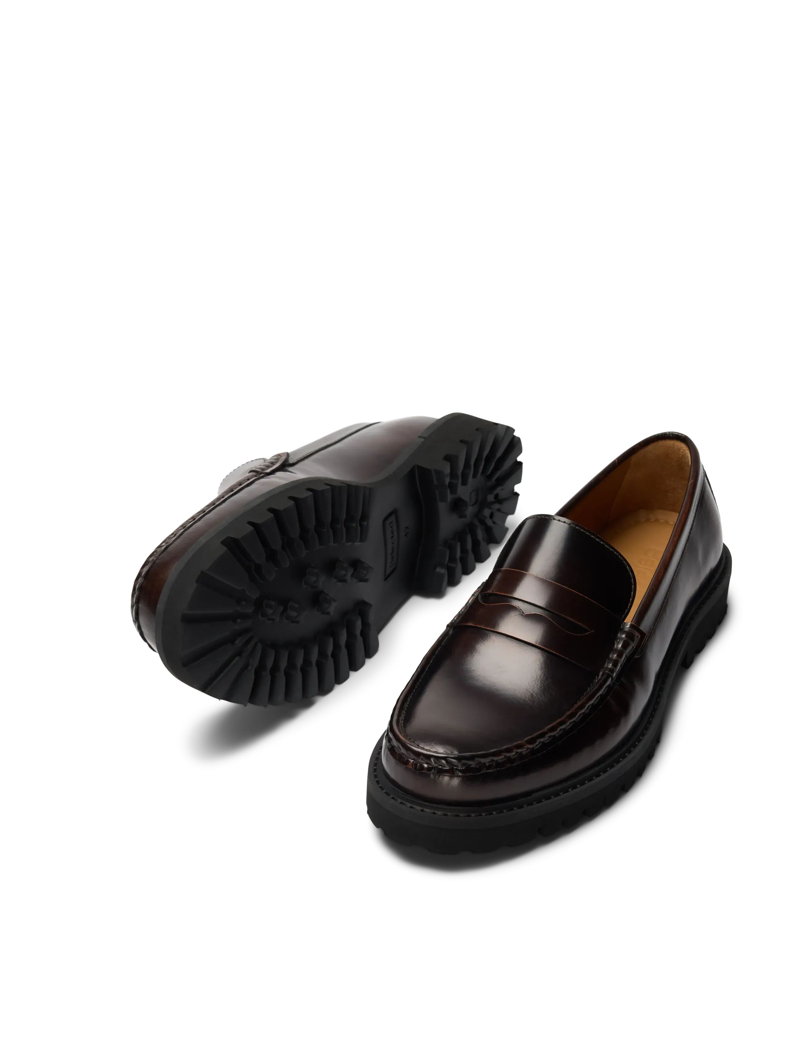 Selected - SLMHUGO LEATHER PENNY LOAFER NOOS - shop efter anledning - demitasse - 3