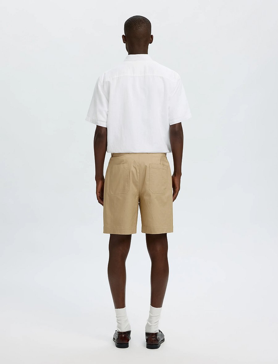 Selected - SLHLOOSE-AXEL JARI SHORTS - chinos shorts - chinchilla - 3