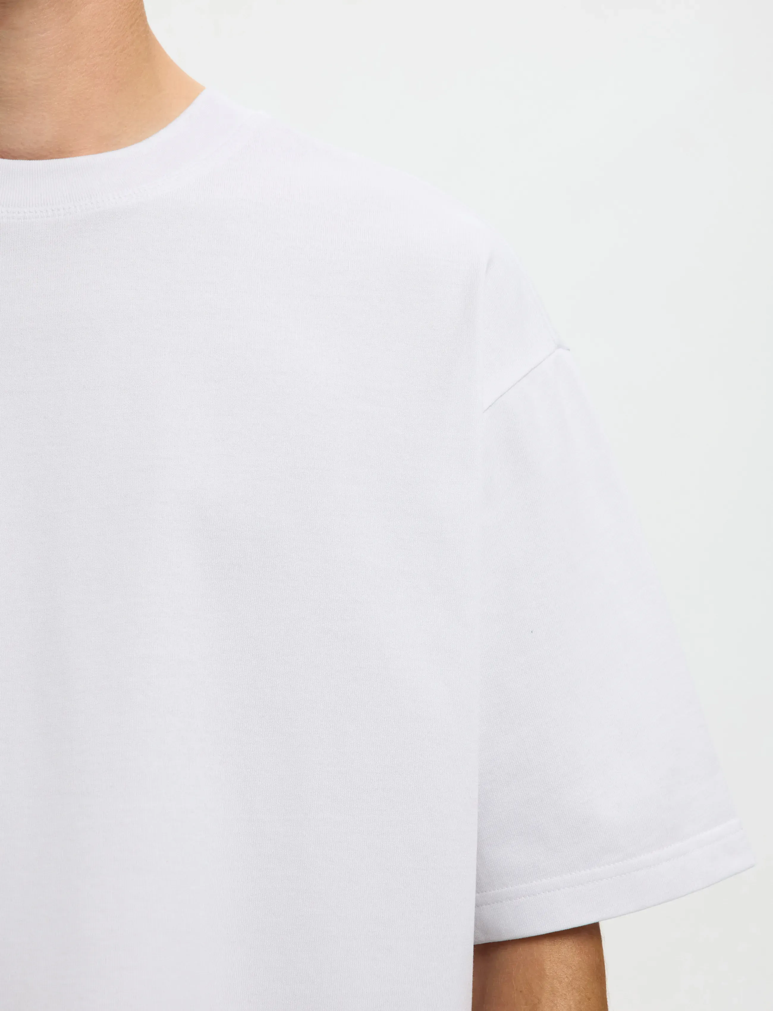 Selected - SLHRELAXASPEN 2-PLY SS O-NECK NOOS - kortærmede t-shirts - bright white - 5