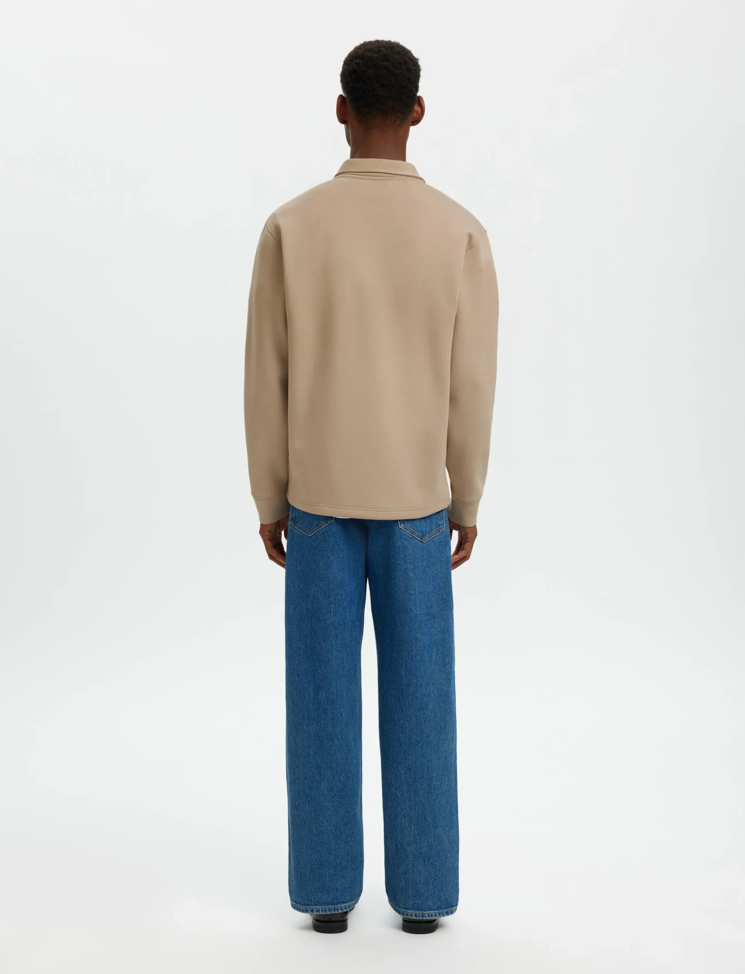 Selected - SLHEMANUEL SOFT POLO ZIP SWEAT NOOS - nach anlass kaufen - pure cashmere - 2