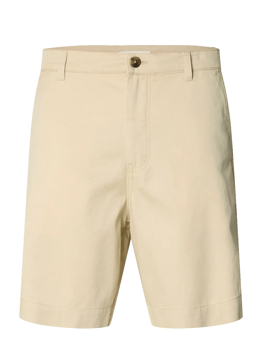 Selected - SLHREGULAR-HARRY SUMMER SHORTS - casual shorts - oatmeal - 0