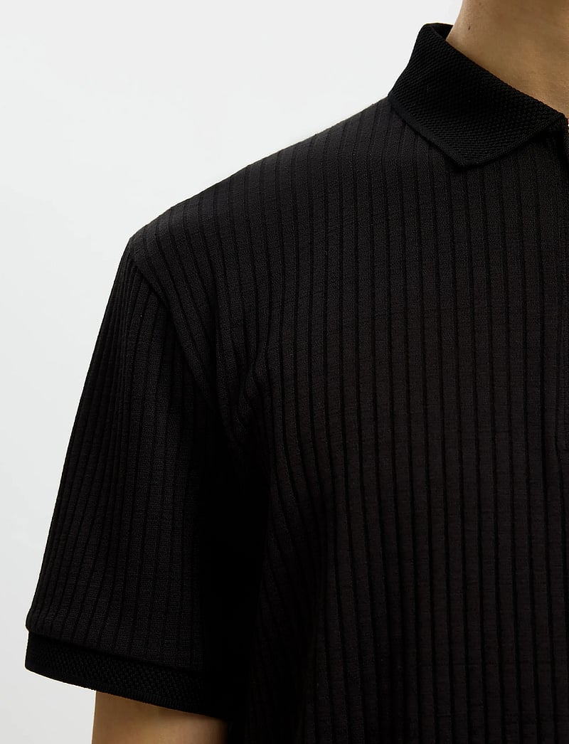 Selected - SLMFAVE STRUCTURE SS POLO NOOS - polostrik - black - 5
