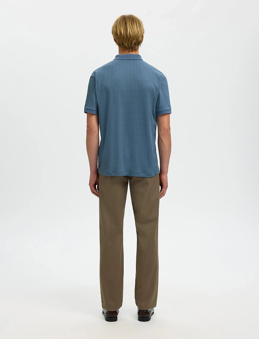 Selected - SLHFAVE STRUCTURE SS POLO NOOS - kootud polosärgid - blue mirage - 2