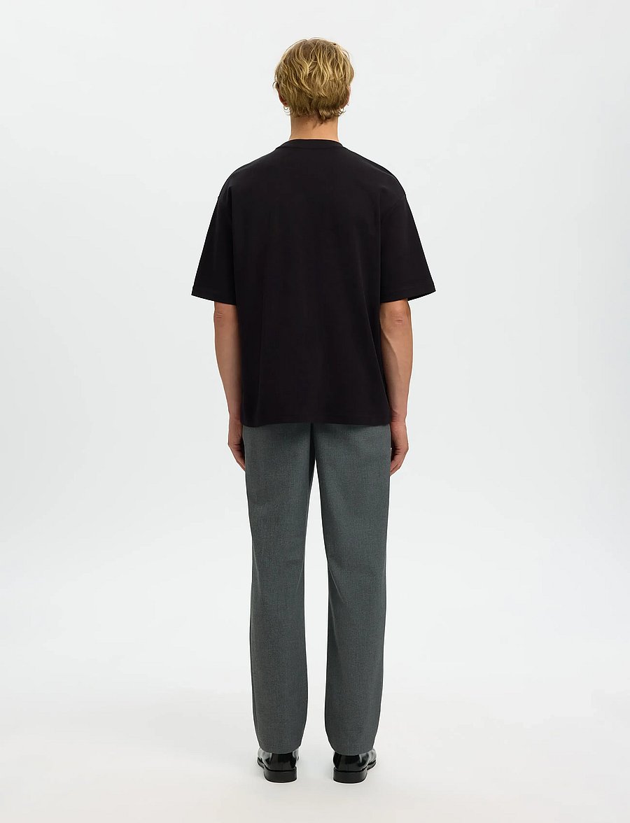 Selected - SLHLOOSEOSCAR POCKET SS TEE NOOS - kurzärmelig - black - 2