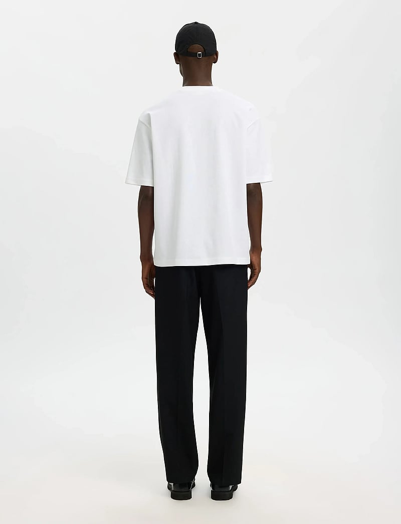 Selected - SLHLOOSEOSCAR POCKET SS TEE NOOS - kurzärmelig - bright white - 2