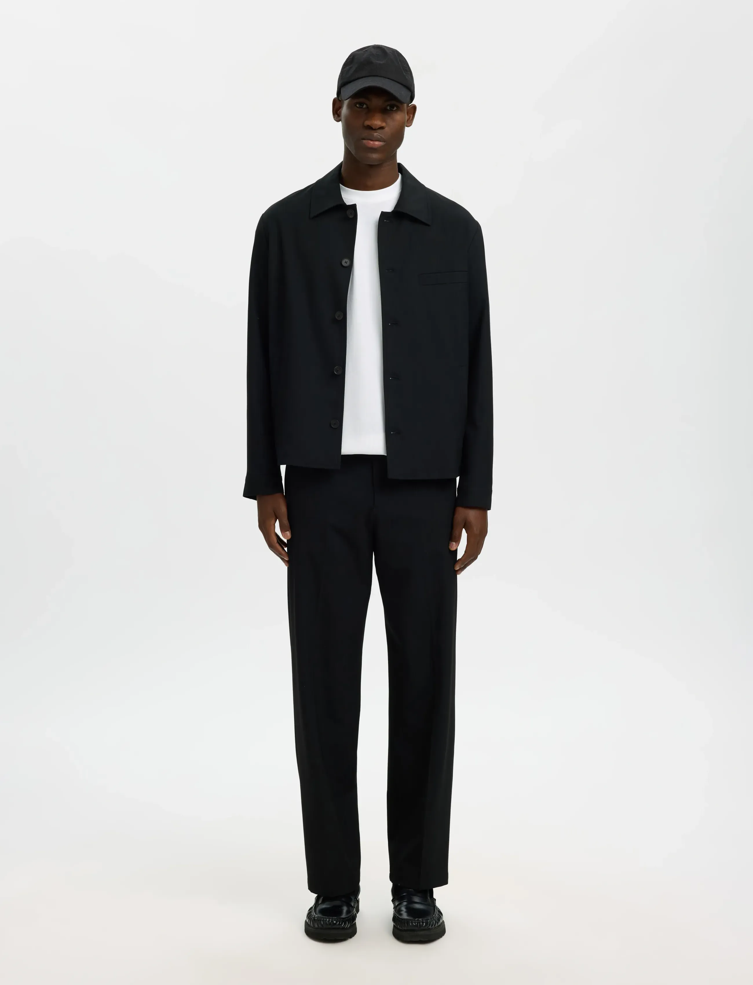 Selected - SLHLOOSEOSCAR POCKET SS TEE NOOS - kortærmede t-shirts - bright white - 5
