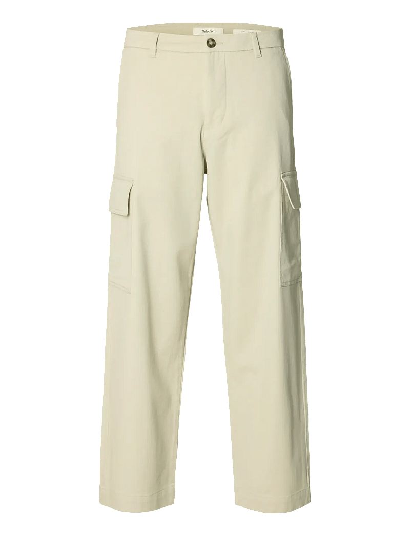 Selected - SLH220-LOOSE MILES COMFORT CARGO PANT - cargo püksid - moonstruck - 1