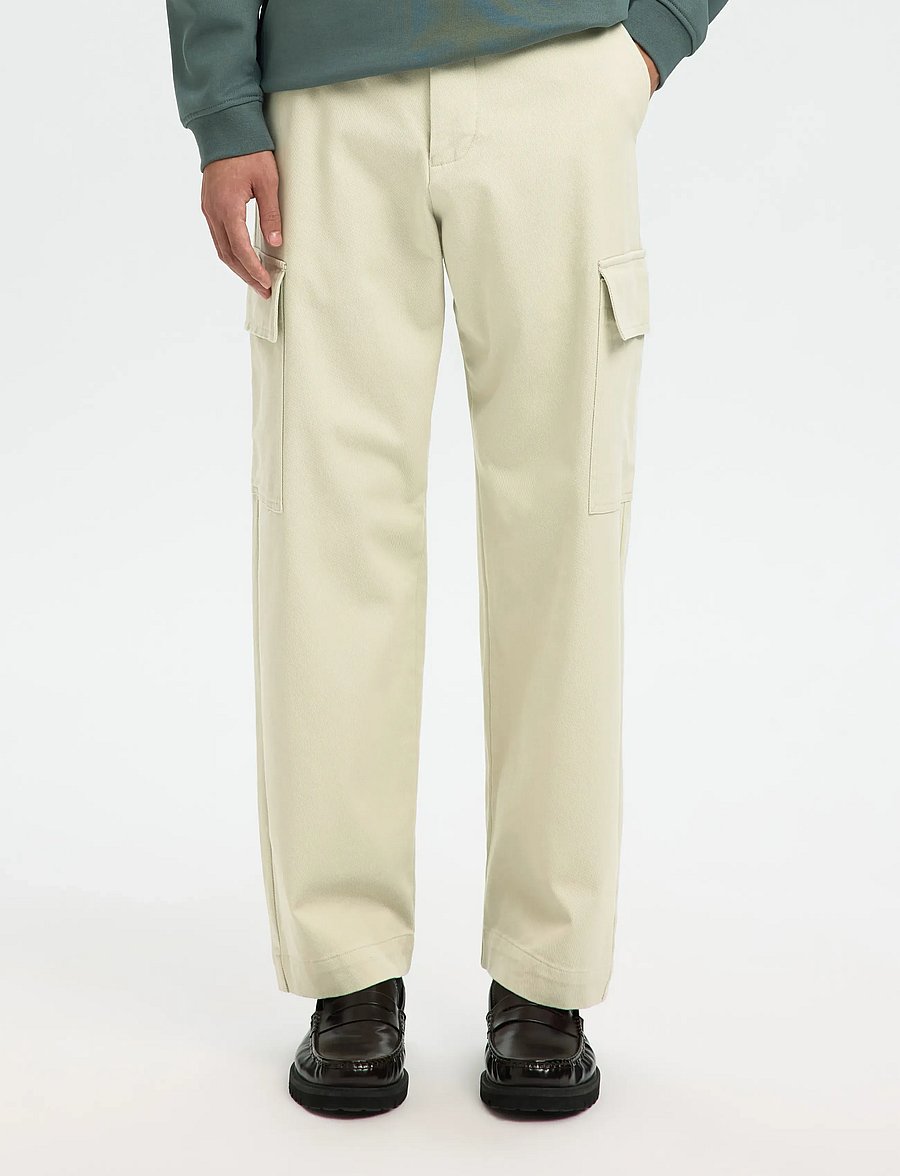 Selected - SLH220-LOOSE MILES COMFORT CARGO PANT - cargo-buxur - moonstruck - 0