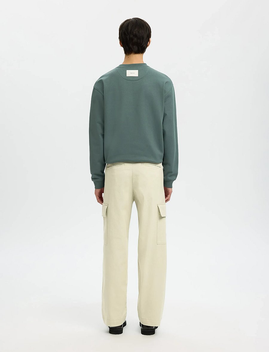 Selected - SLH220-LOOSE MILES COMFORT CARGO PANT - cargo-buxur - moonstruck - 2
