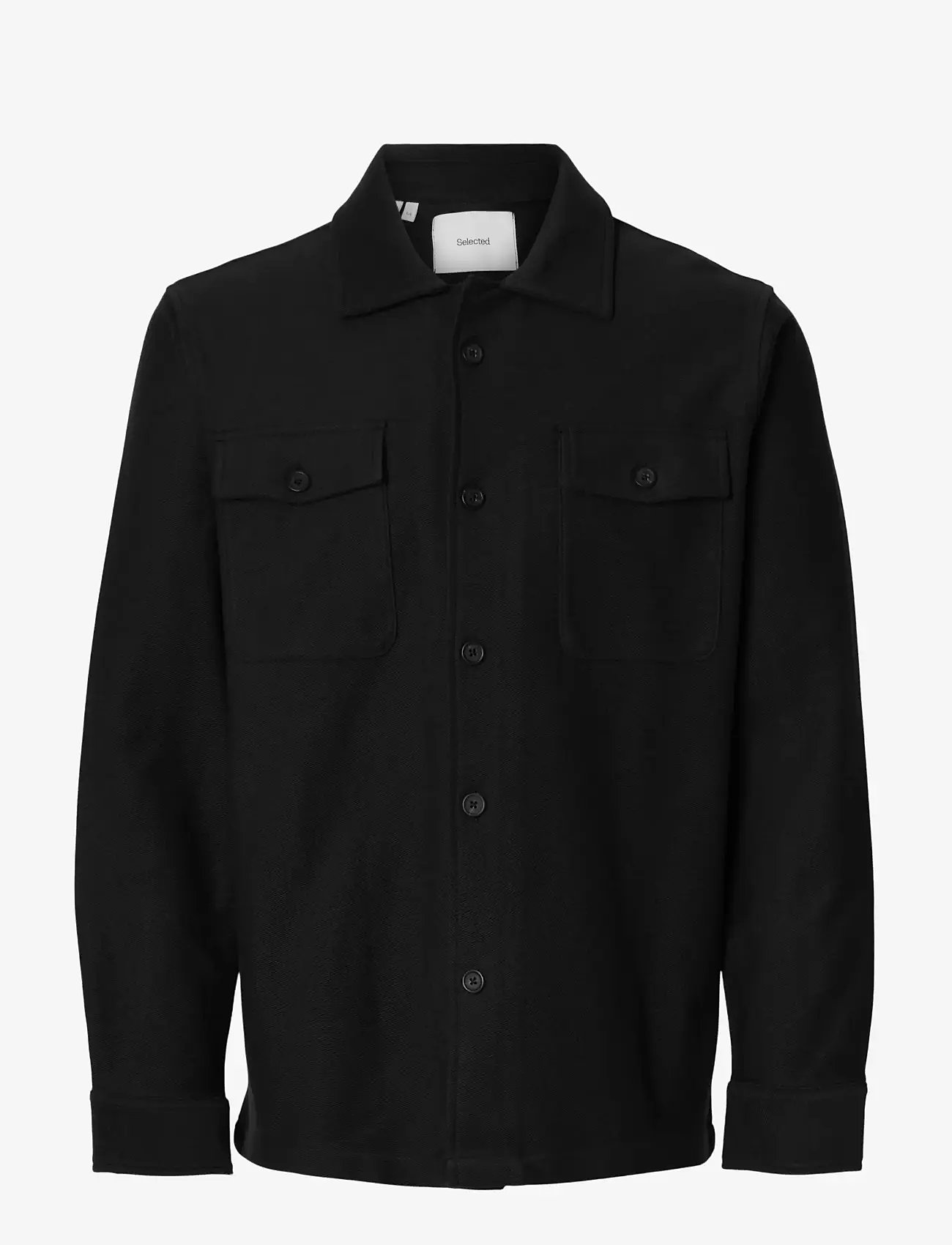 Selected - SLHOLIVER SWEAT OVERSHIRT NOOS - kollektioner - black - 1