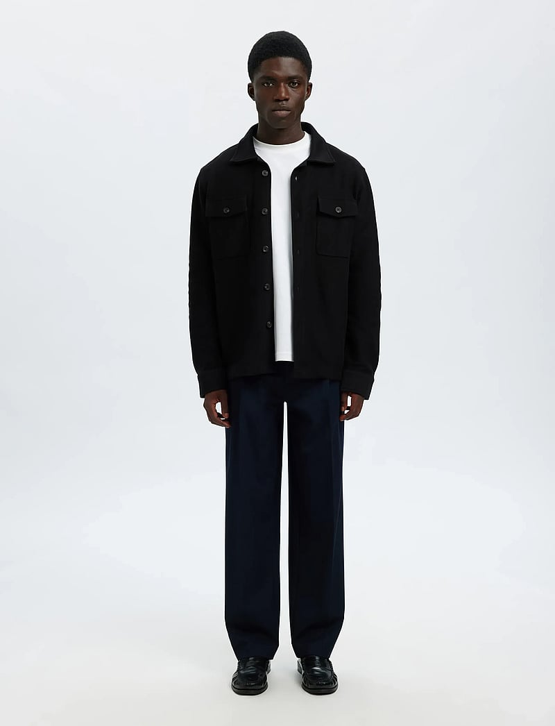 Selected - SLHOLIVER SWEAT OVERSHIRT NOOS - kollektioner - black - 3