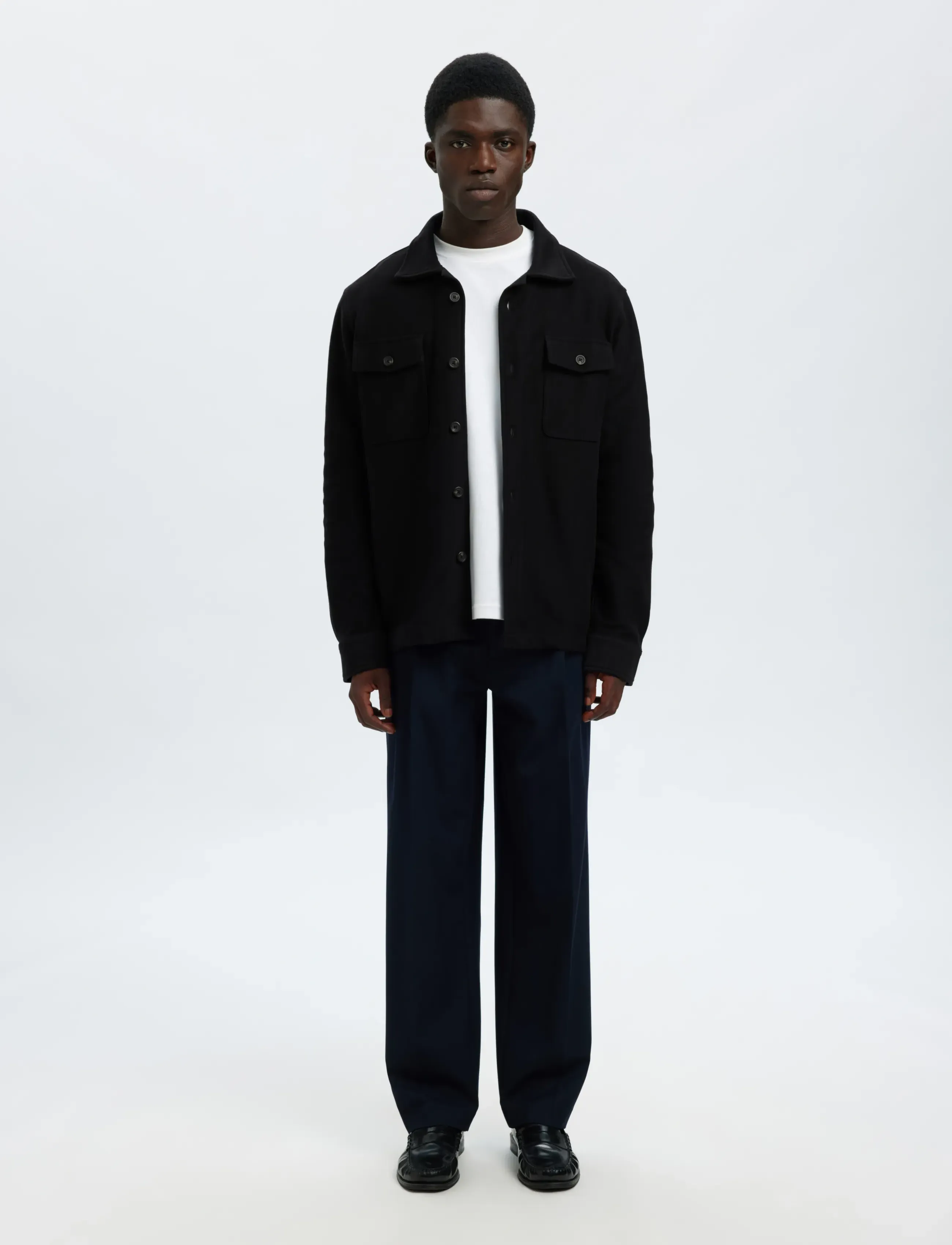 Selected - SLHOLIVER SWEAT OVERSHIRT NOOS - nach anlass kaufen - black - 3