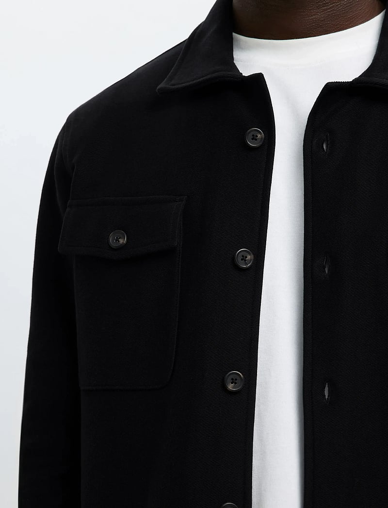 Selected - SLHOLIVER SWEAT OVERSHIRT NOOS - kollektioner - black - 4