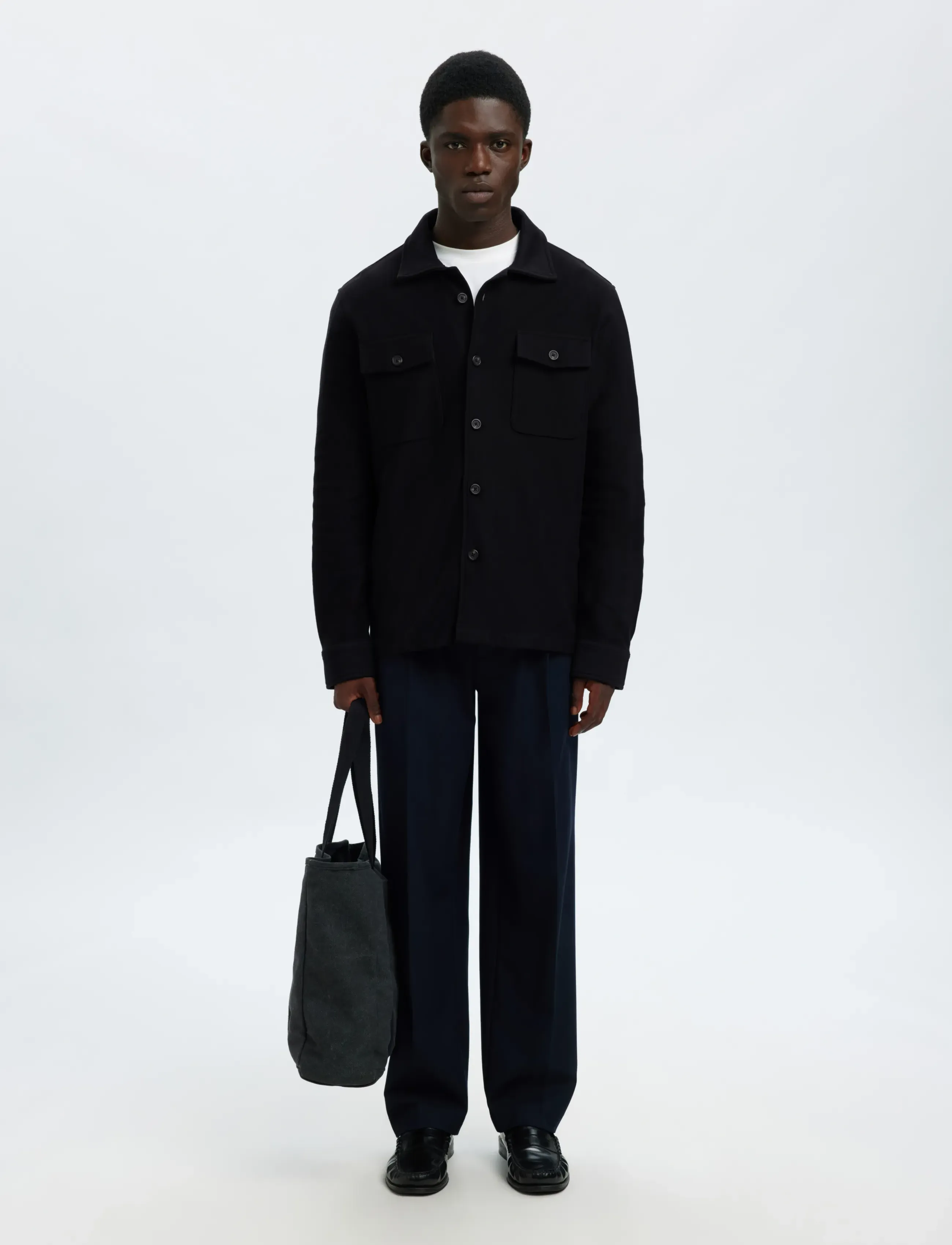 Selected - SLHOLIVER SWEAT OVERSHIRT NOOS - nach anlass kaufen - black - 5