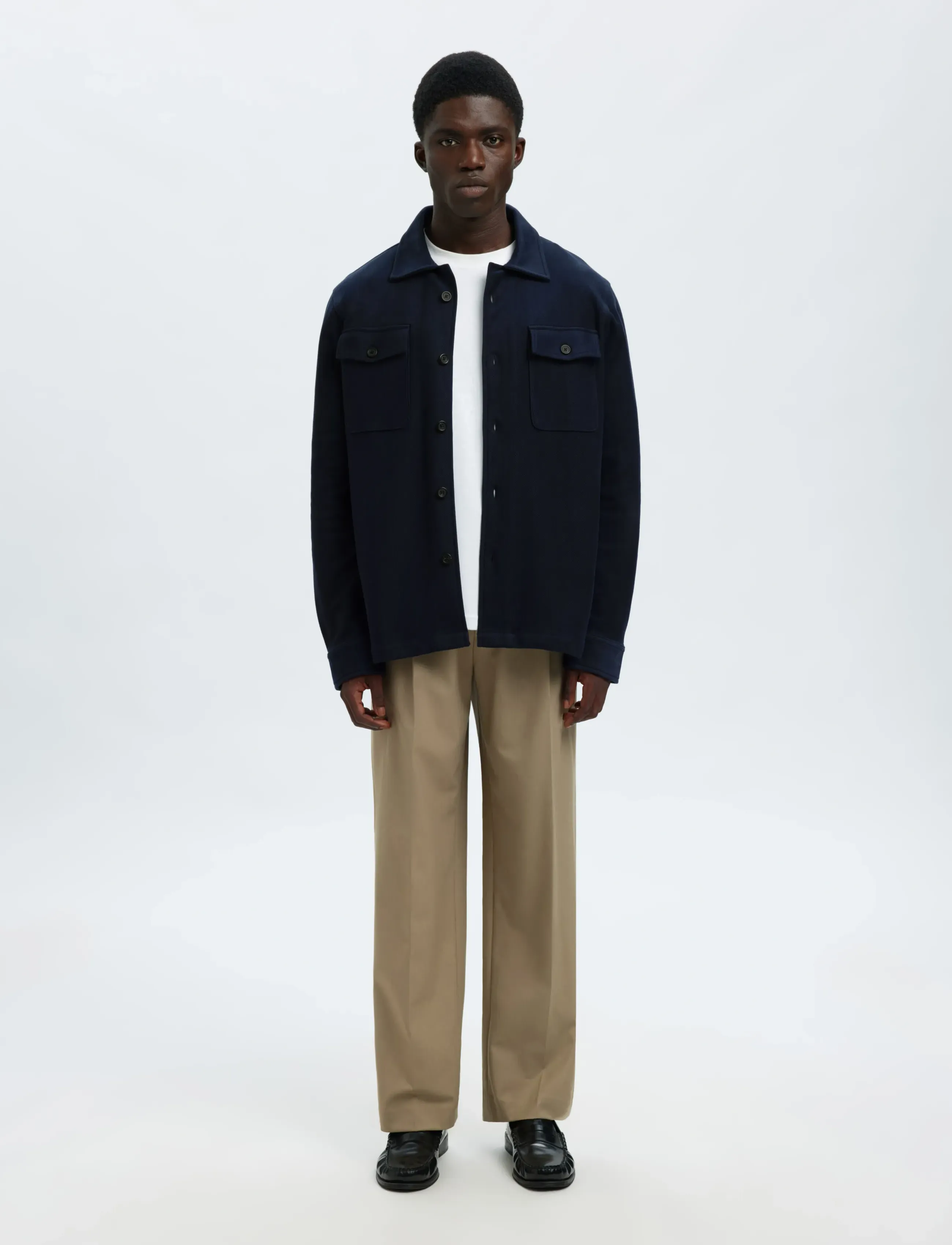 Selected - SLMOLIVER SWEAT OVERSHIRT NOOS - shop efter anledning - navy blazer - 3