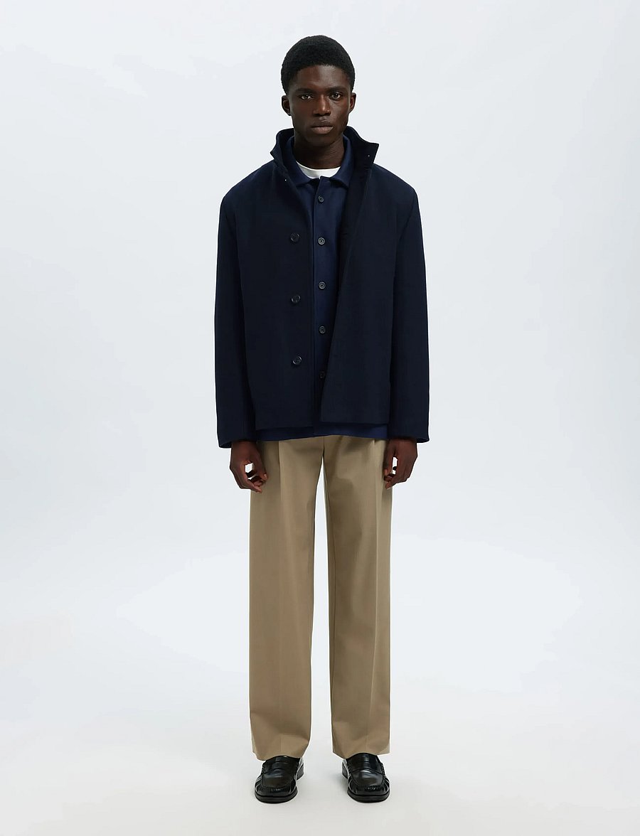 Selected - SLMOLIVER SWEAT OVERSHIRT NOOS - shop efter anledning - navy blazer - 5