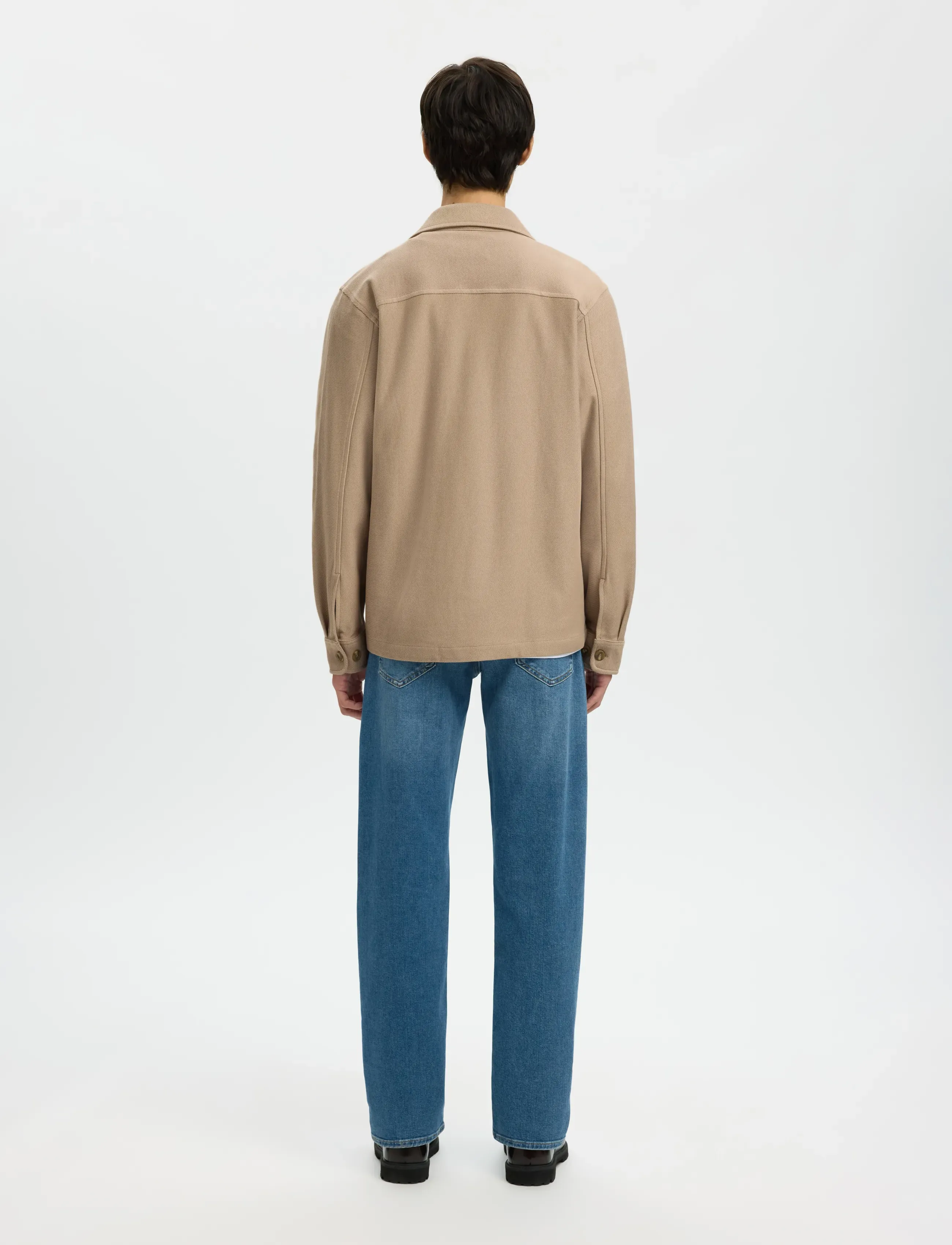 Selected - SLMOLIVER SWEAT OVERSHIRT NOOS - shop efter anledning - savannah tan - 2