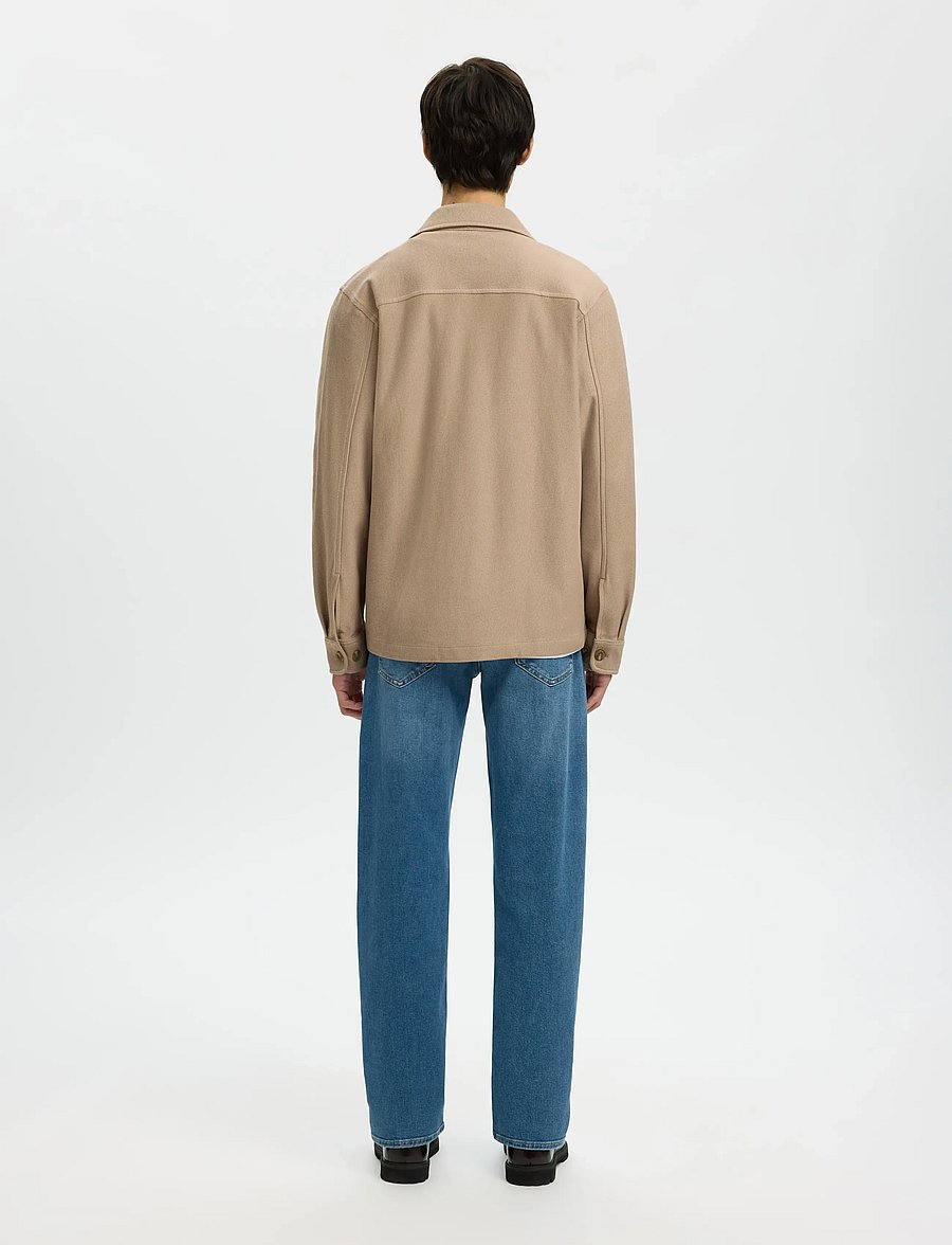Selected - SLMOLIVER SWEAT OVERSHIRT NOOS - shop efter anledning - savannah tan - 2