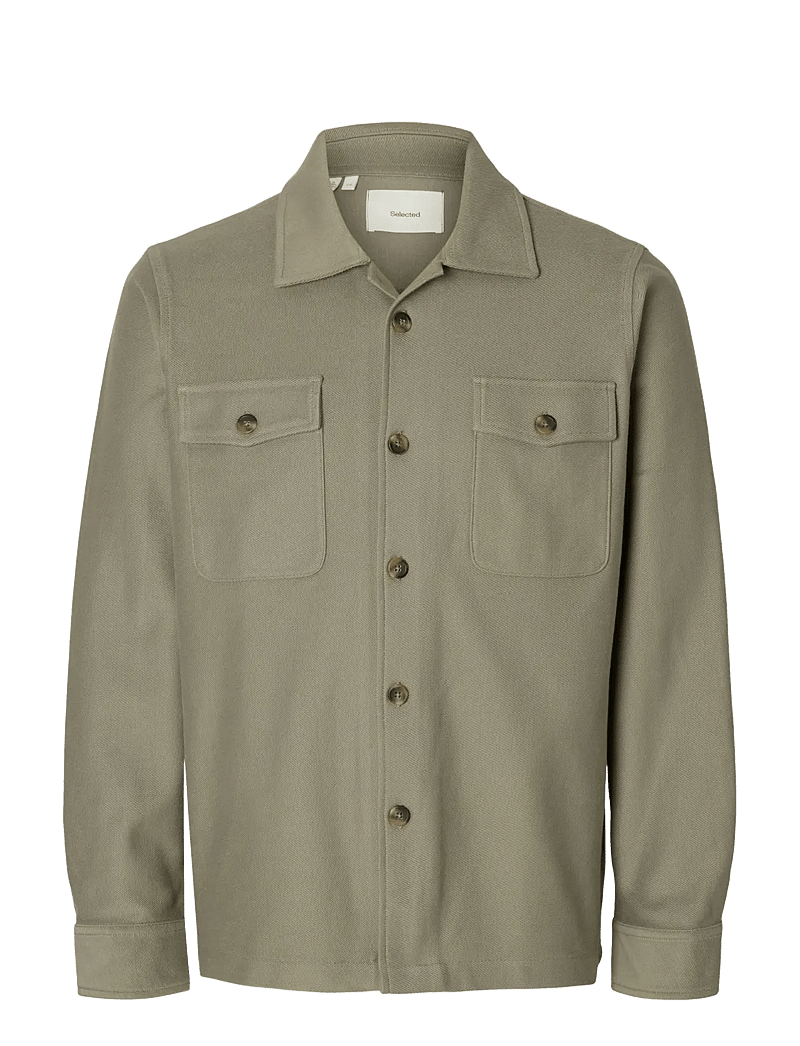 Selected - SLHOLIVER SWEAT OVERSHIRT NOOS - nach anlass kaufen - vetiver - 1