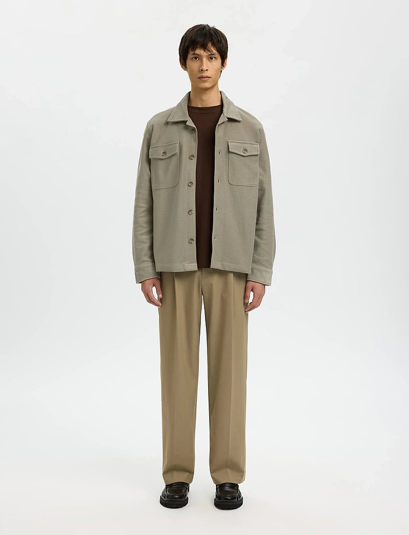 Selected - SLHOLIVER SWEAT OVERSHIRT NOOS - nach anlass kaufen - vetiver - 5