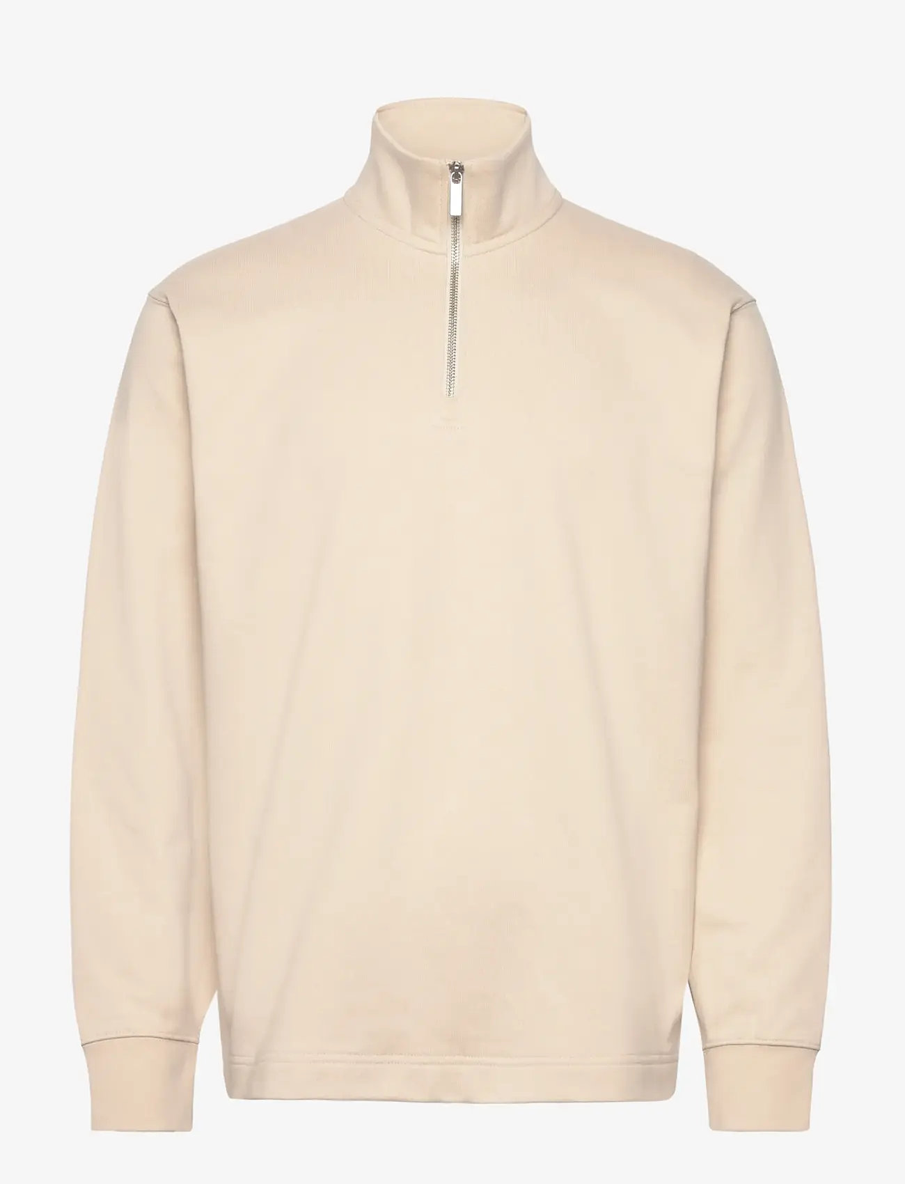 Selected - SLHRELAXLUKE LS HALF ZIP SWEAT NOOS - shop by occasion - oatmeal - 0