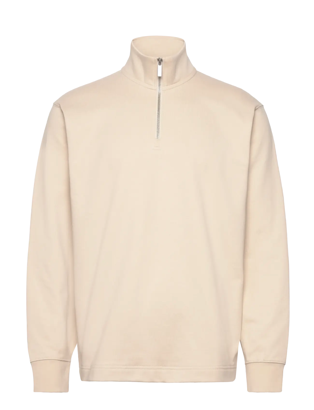 Selected - SLHRELAXLUKE LS HALF ZIP SWEAT NOOS - oatmeal - 0