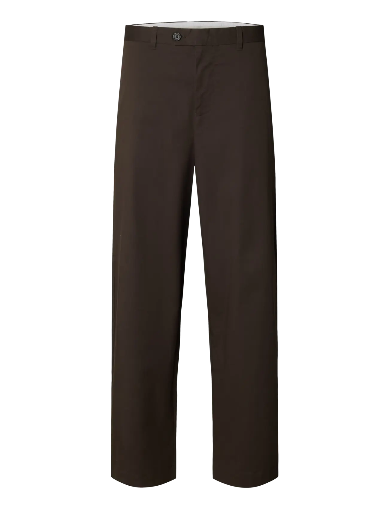 Selected SLH260-WIDE LEG AXEL JARI PANT - Rennot housut - DELICIOSO / brown