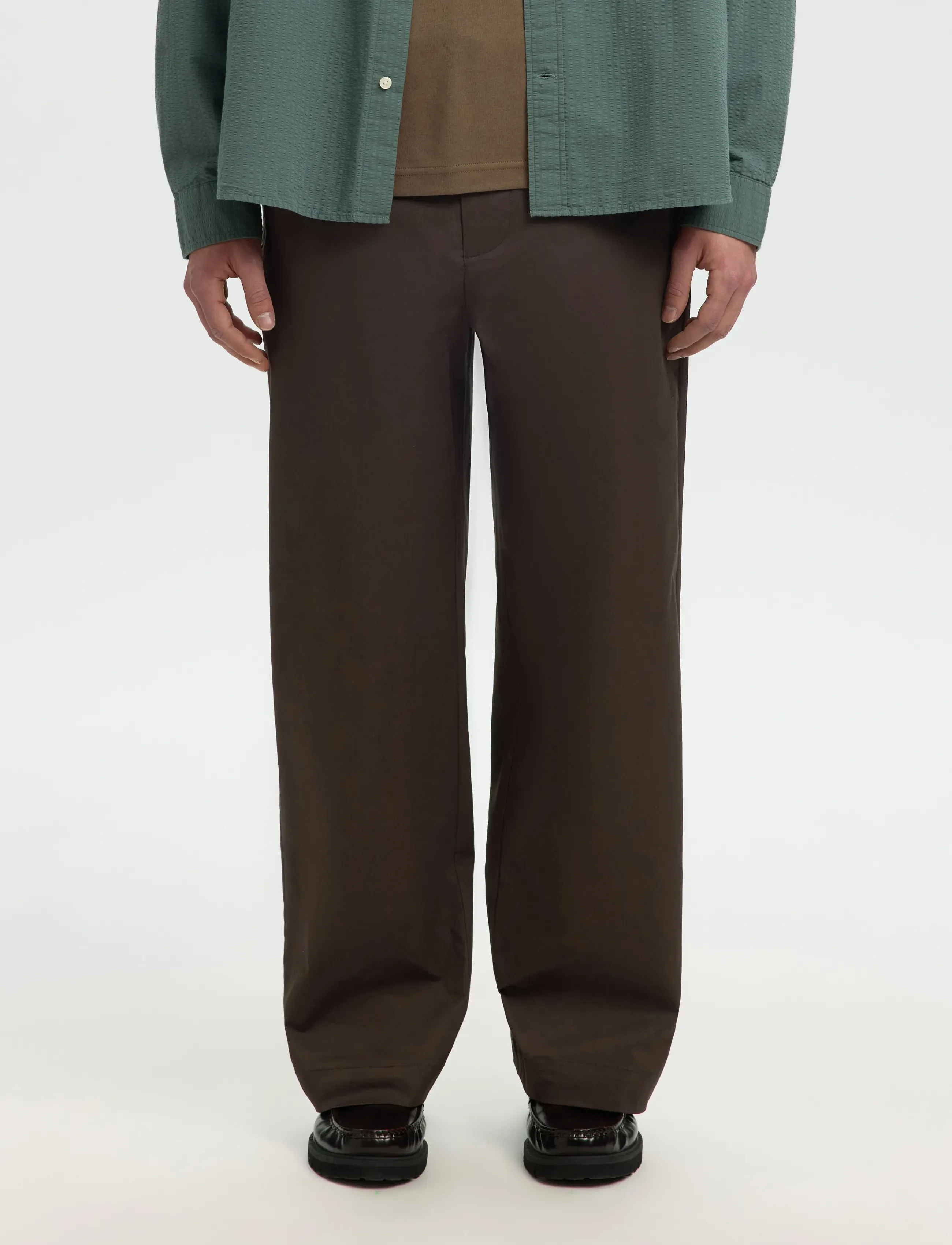 Selected SLH260-WIDE LEG AXEL JARI PANT - Bukser - DELICIOSO / brown