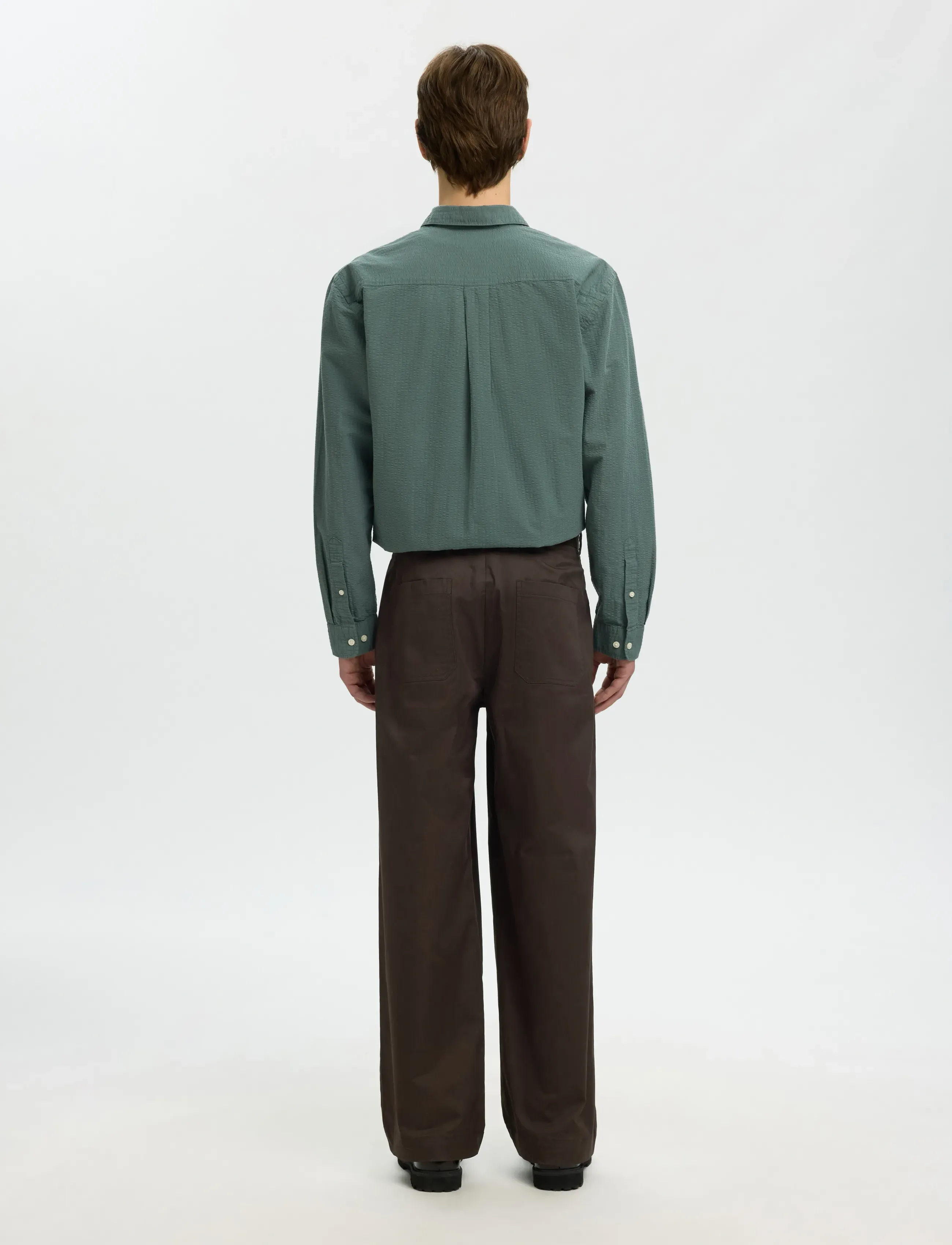 Selected - SLH260-WIDE LEG AXEL JARI PANT - casual bukser - delicioso - 2