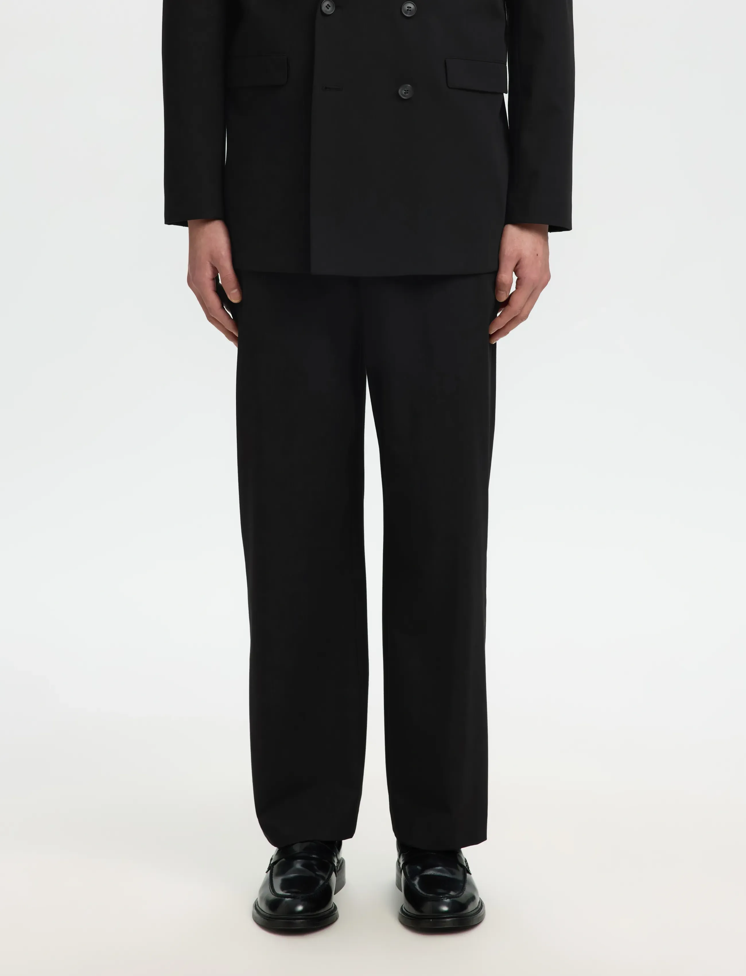 Selected Slmloose-Liam 220 Trs Flex Noos, 50, Black, Bukser > Formelle Bukser, Herre