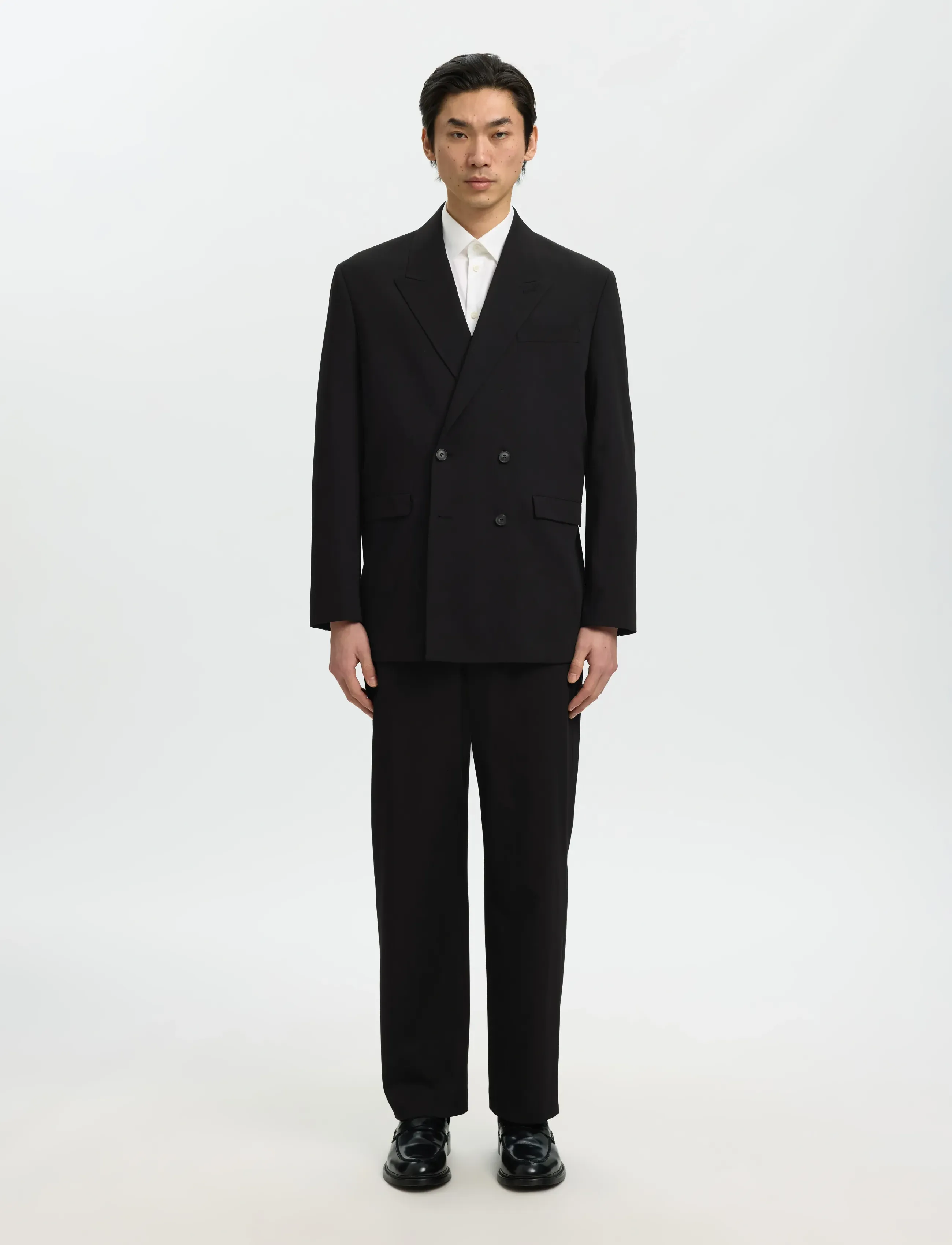 Selected - SLMLOOSE-LIAM 220 TRS FLEX NOOS - black - 3