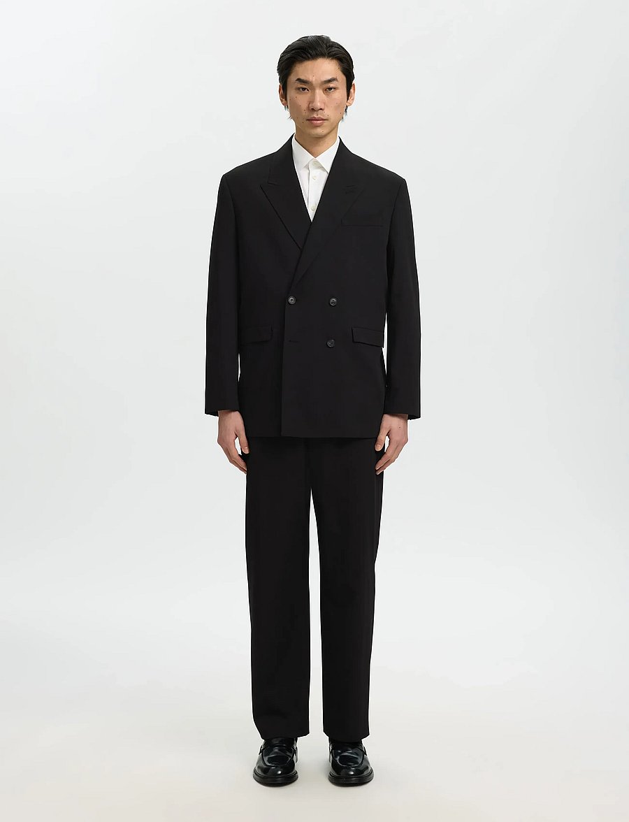 Selected - SLMLOOSE-LIAM 220 TRS FLEX NOOS - black - 3
