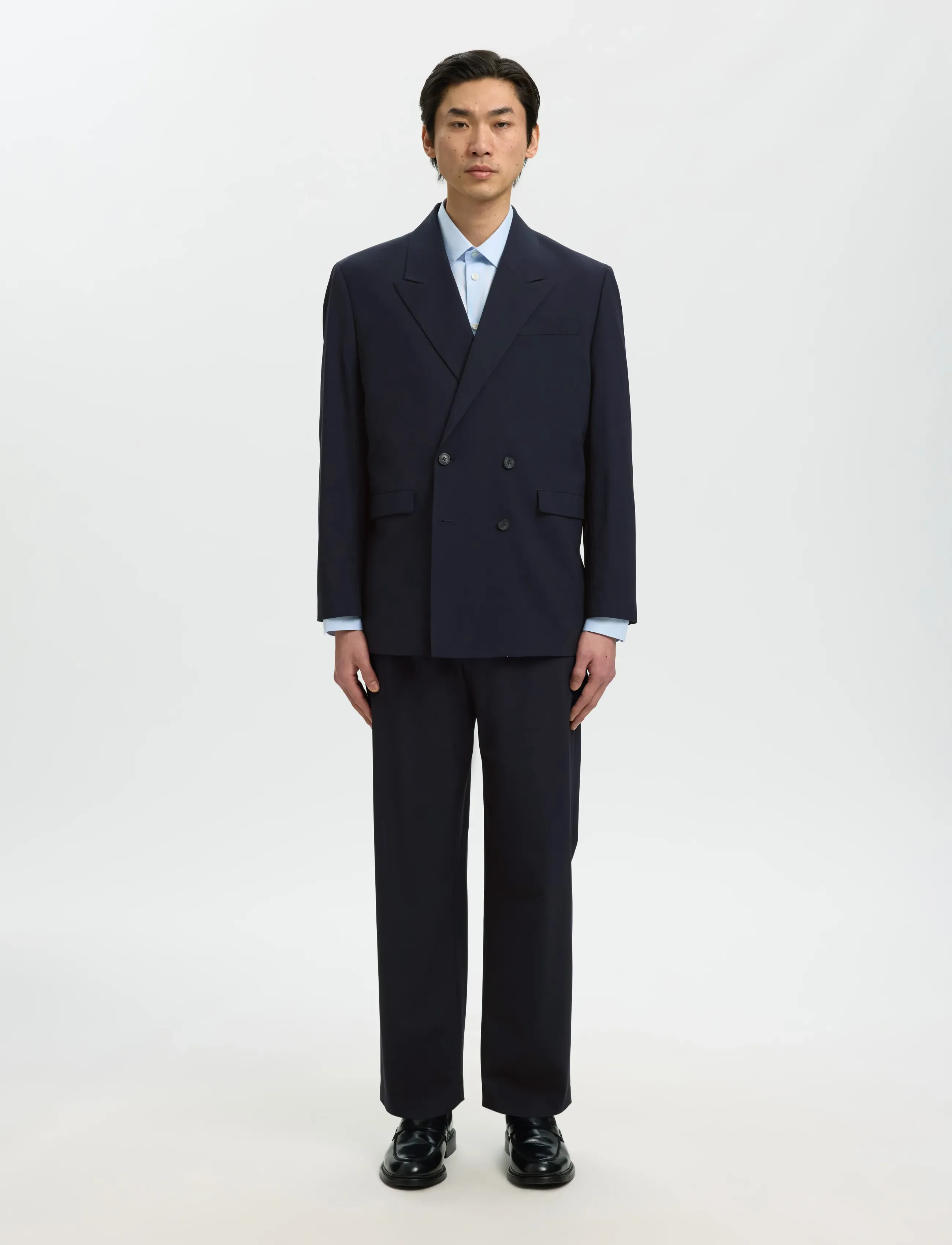 Selected - SLMLOOSE-LIAM 220 TRS FLEX NOOS - navy blazer - 3