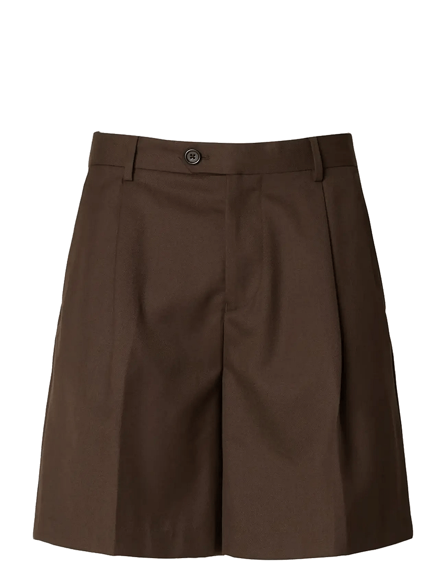 Selected - SLHLOOSE-OTTO LEO WOOL BLND SHORTS - chinos shorts - delicioso - 1