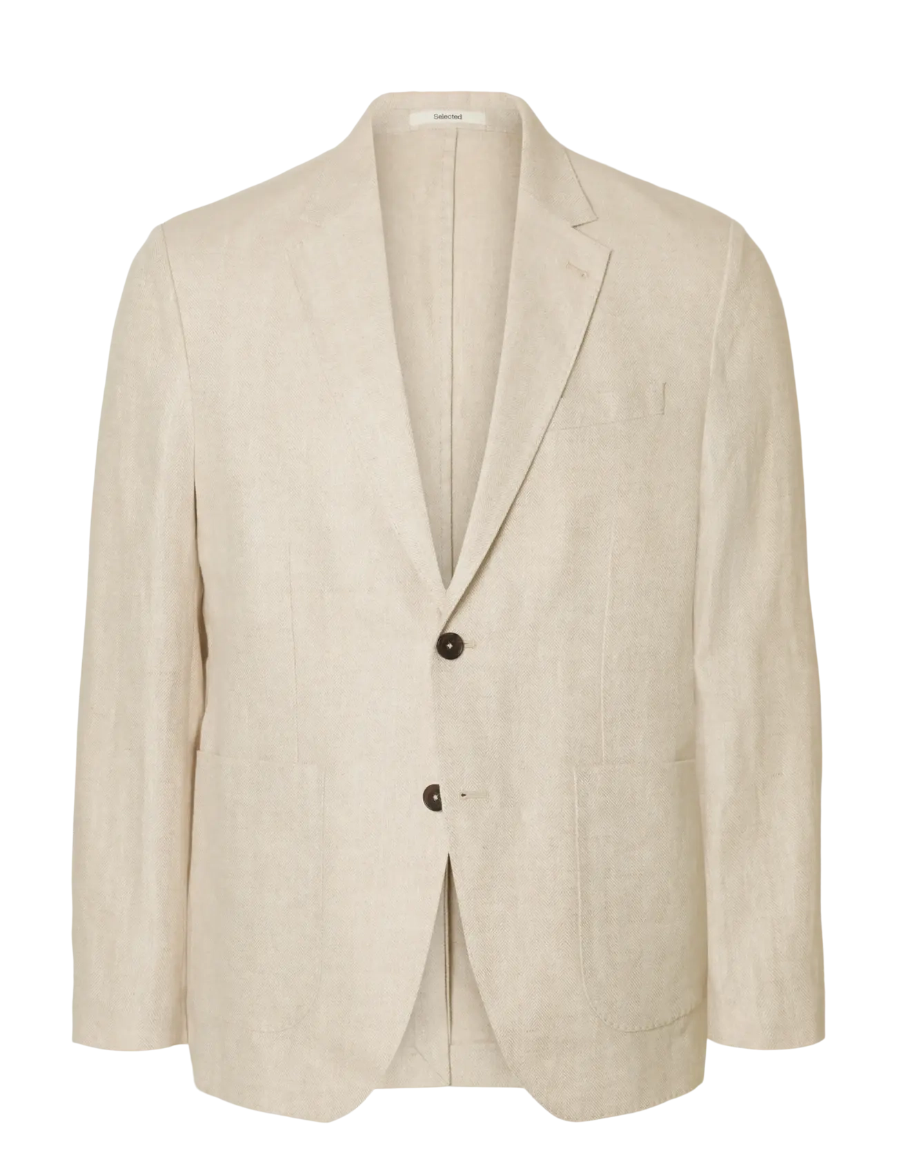 SELECTED Slmreg-Charles Linen Blz Noos Beige - 50 - Herren