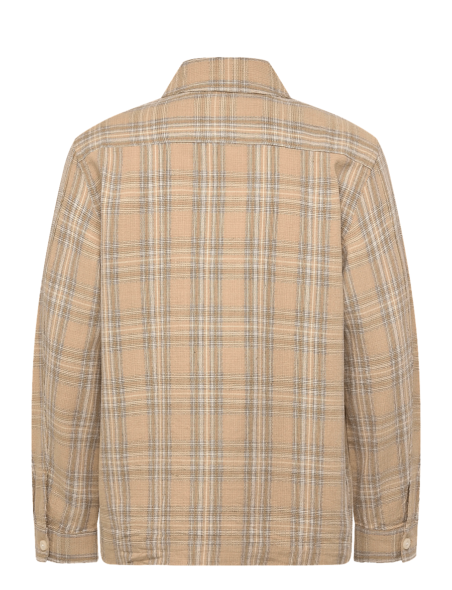 Selected - SLHREGRORY CHECK OVERSHIRT - ruudulised särgid - pale khaki - 1
