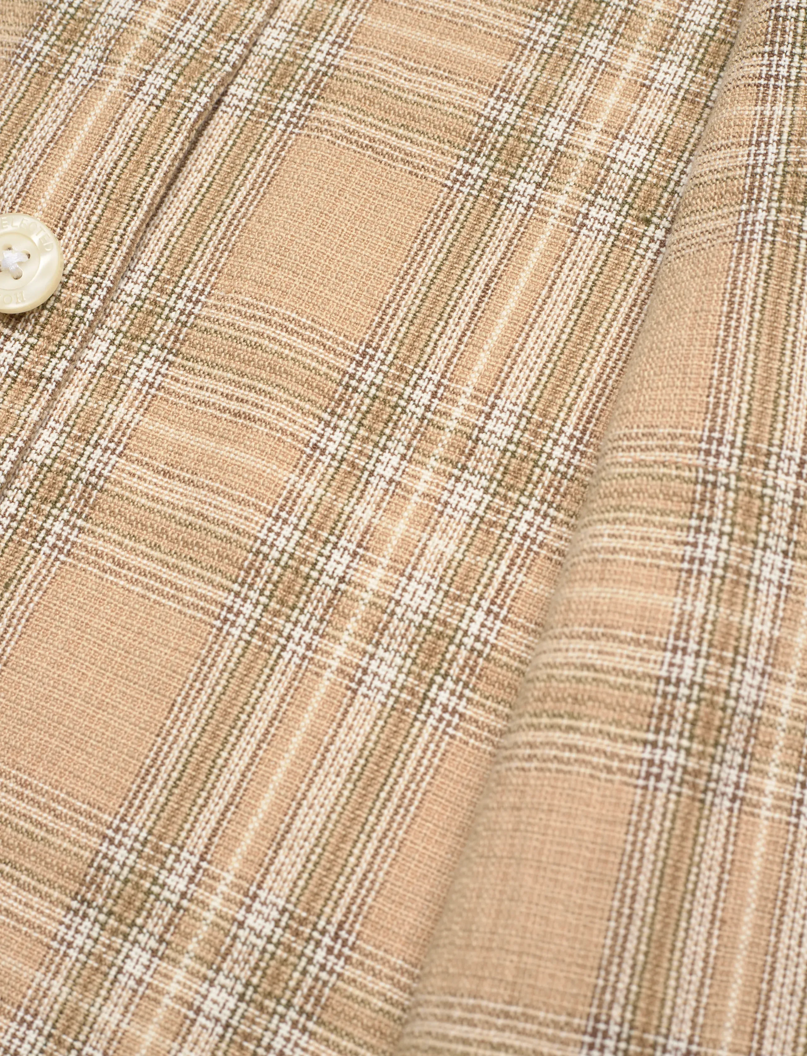 Selected - SLHREGRORY CHECK OVERSHIRT - men - pale khaki - 3