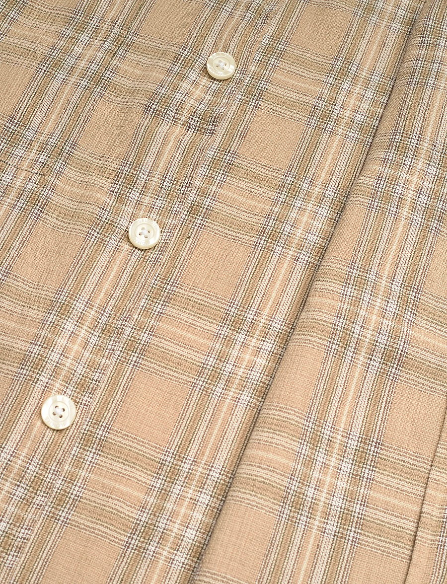Selected - SLHREGRORY CHECK OVERSHIRT - ternede skjorter - pale khaki - 3