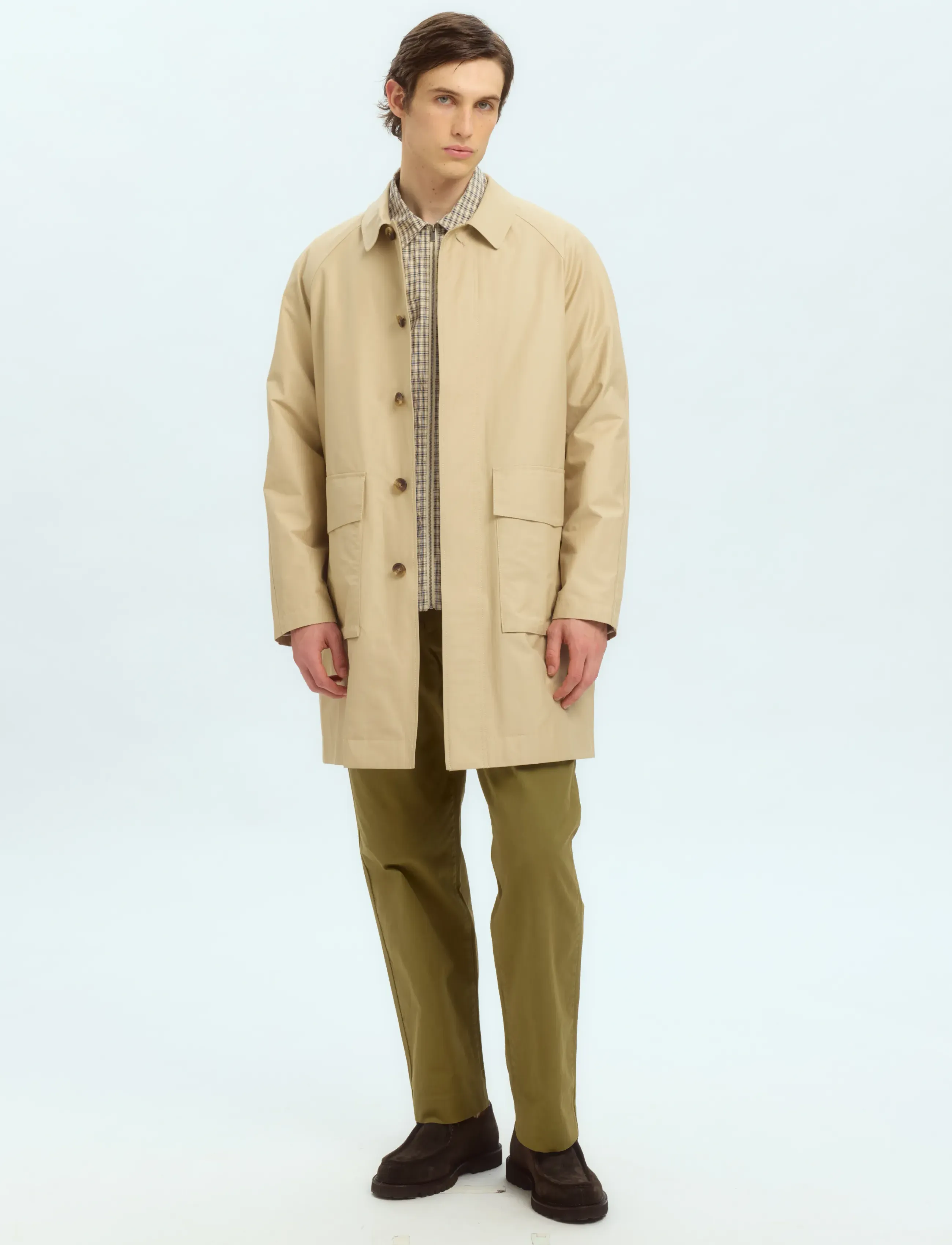 Selected SLH220-LOOSE SOREN PANTS EX - Clothing - BURNT OLIVE / khaki/green