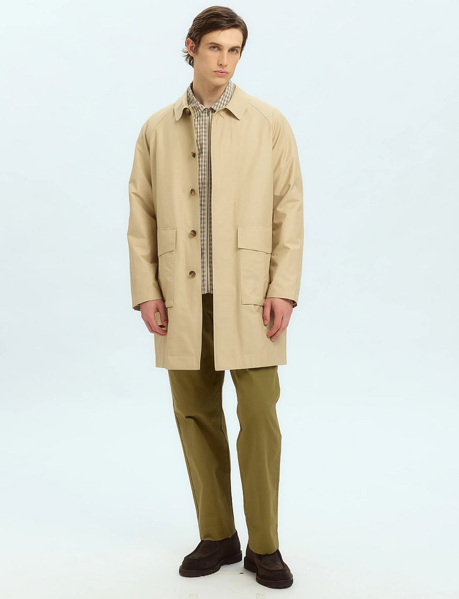 Selected - SLH220-LOOSE SOREN PANTS EX - freizeithosen - burnt olive - 0
