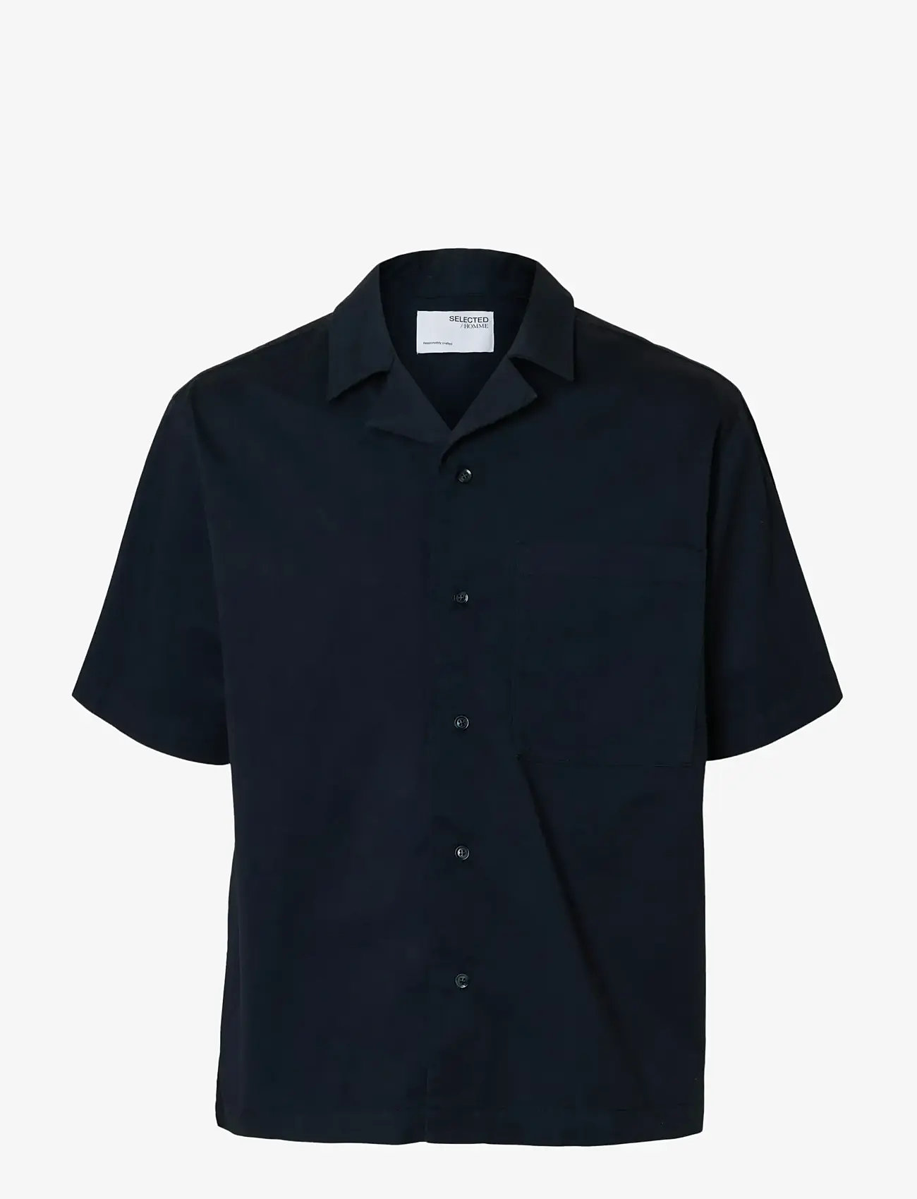 Selected - SLHRELAXED JONAS SS SHIRT RESORT EX - kortärmade skjortor - sky captain - 1